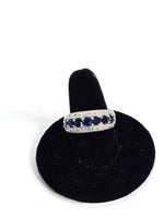 Sapphire Sterling Silver Ring Size 7.5