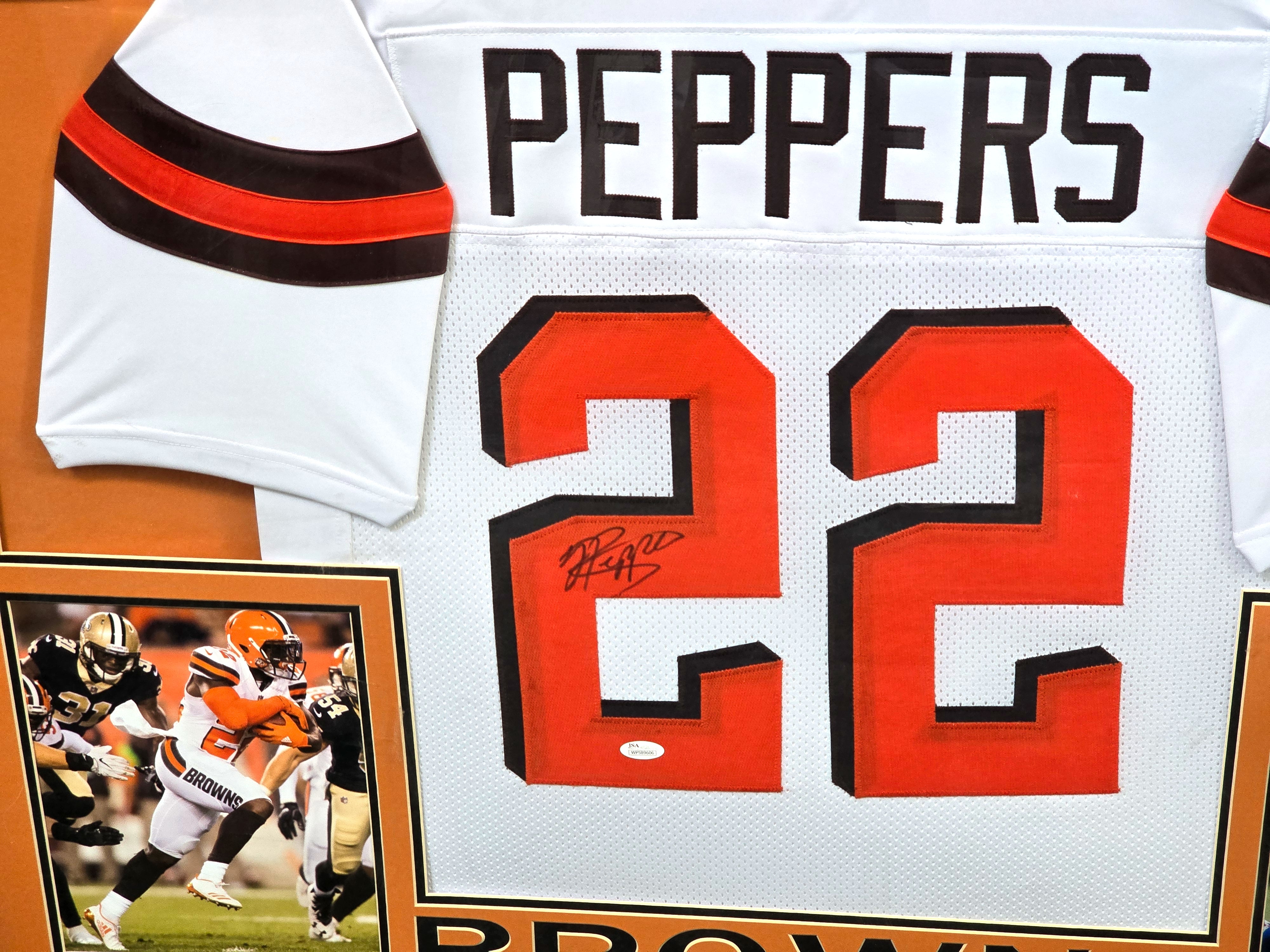 Jabrill Peppers Signed NFL Football Jersey Cleveland Browns - JSA Authentication
