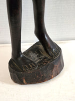 African Art Statue Handcrafted Sculpture Mahogany Wood