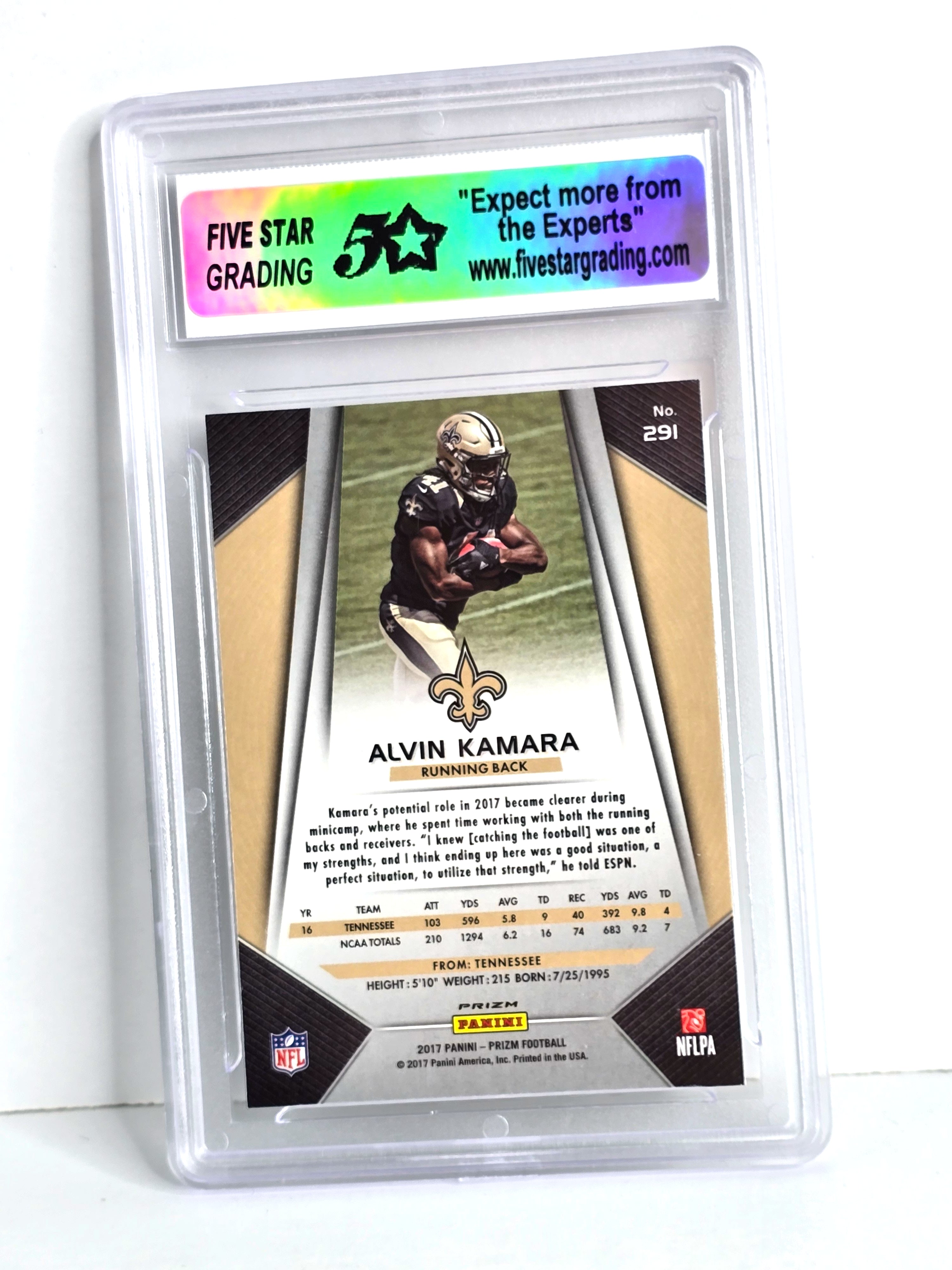 Alvin Kamara Rookie NFL Football Card 2017 Panini Mint