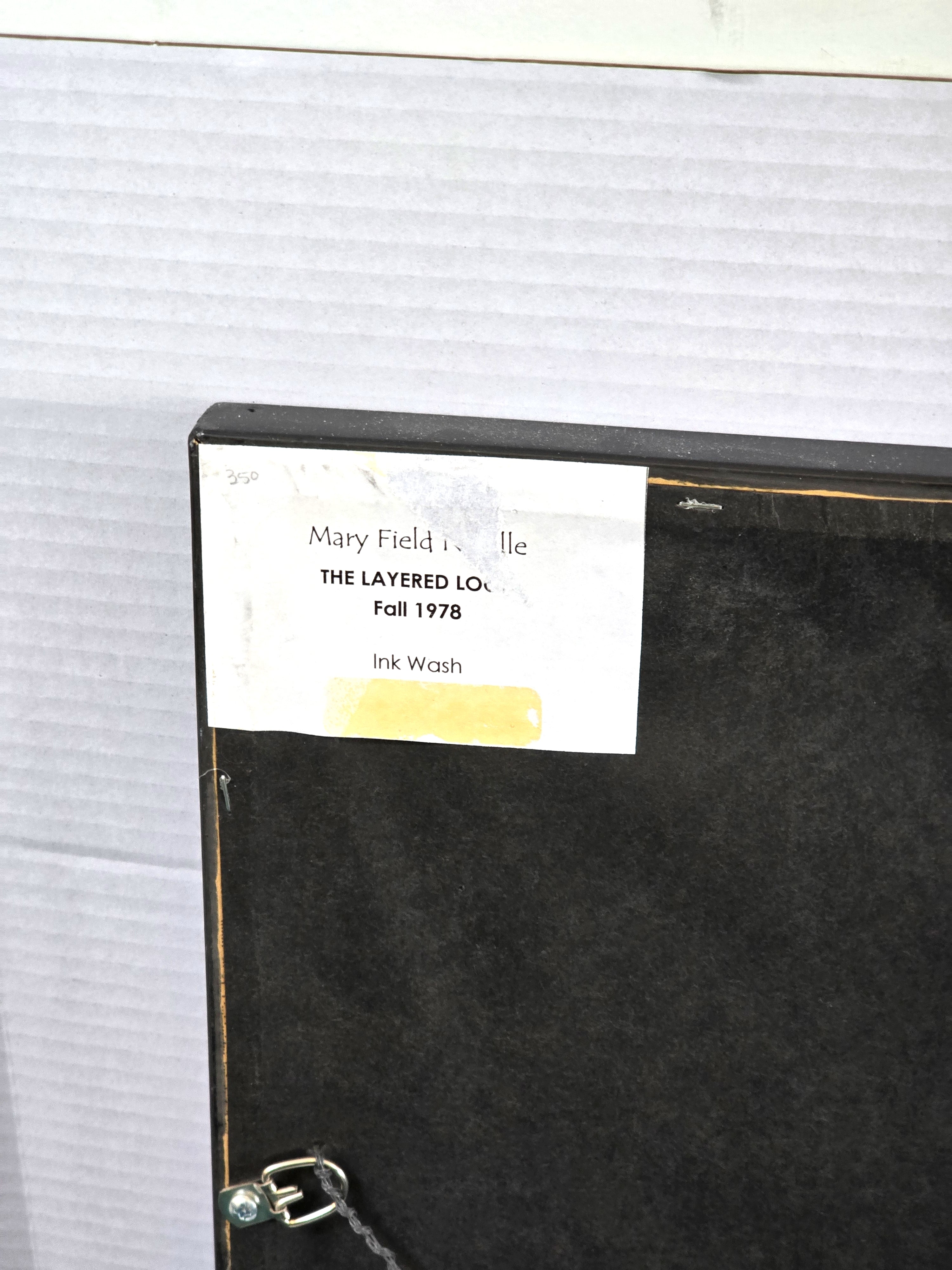 Art Ink Wash Drawing Artist Signed 1978 Fashion Apparel