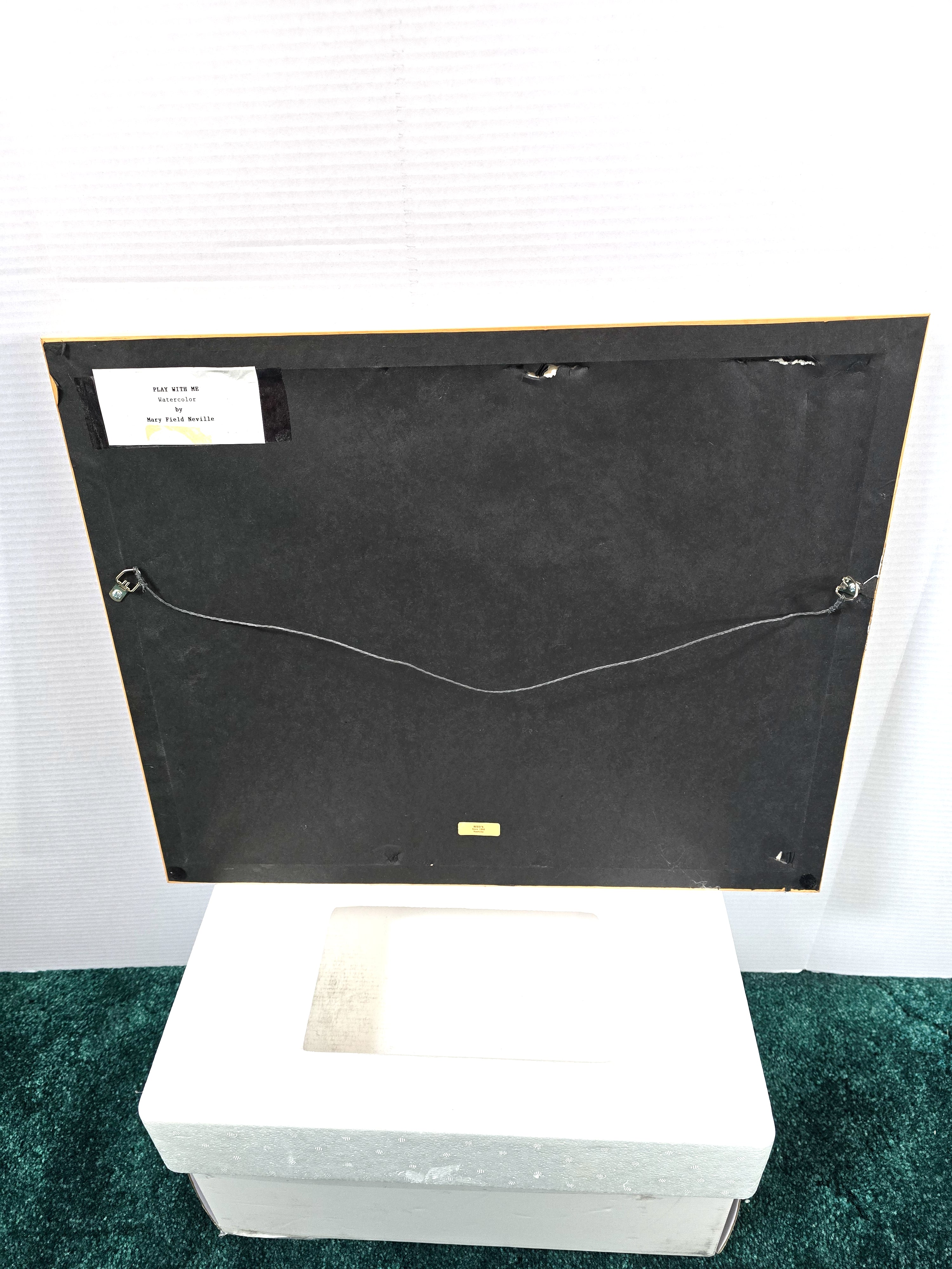 Art Painting Original Signed by Artist Watercolor Kids Disney Pooh Bear