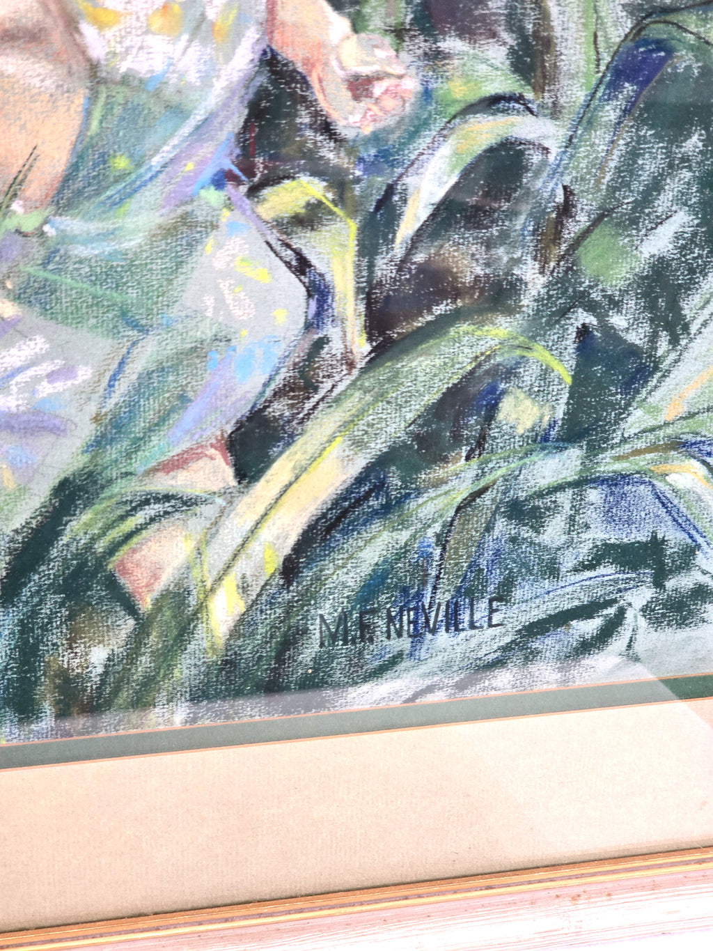 I'll Pick You A Flower Original Art Painting Signed