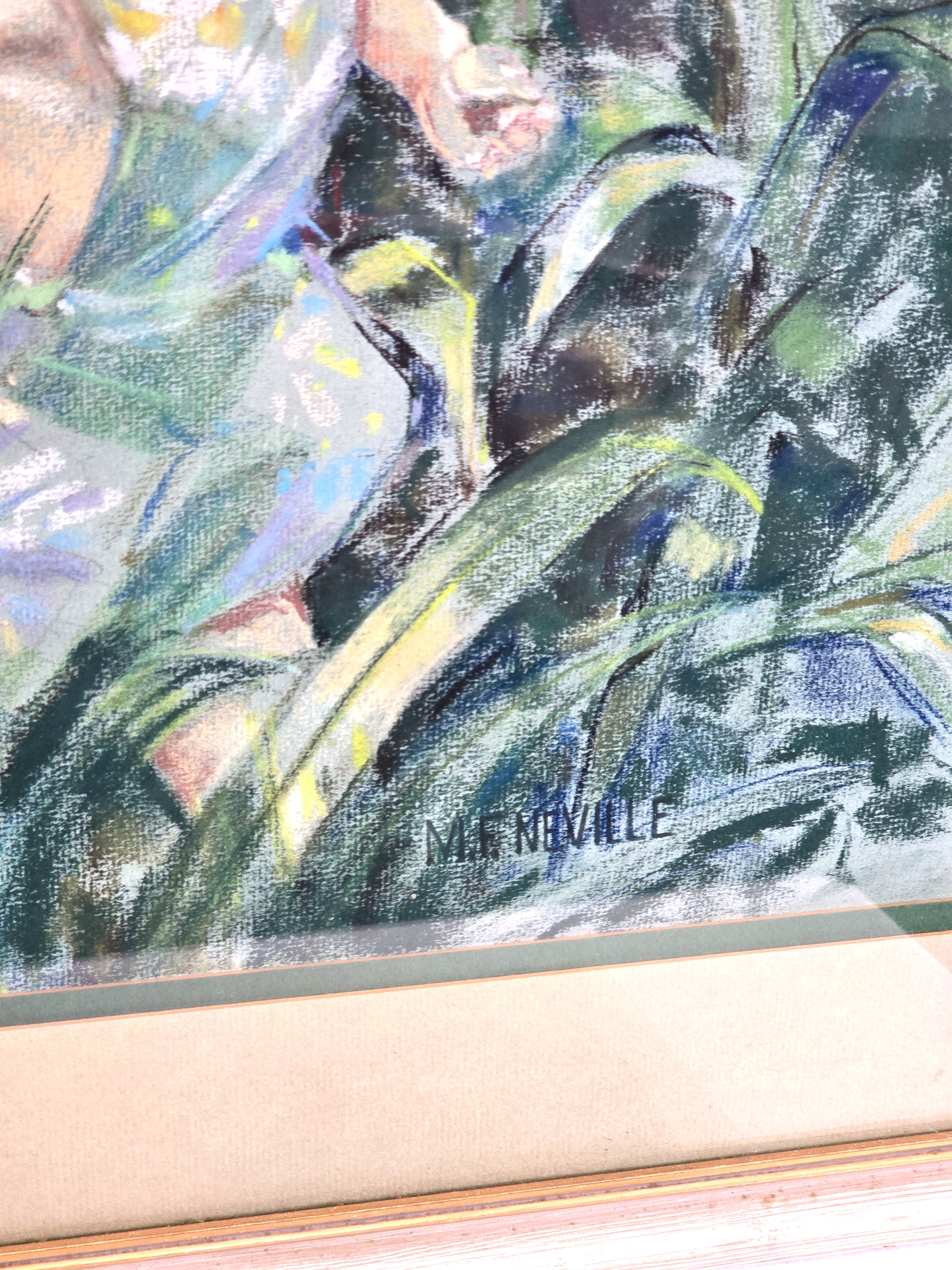 I'll Pick You A Flower Original Art Painting Signed