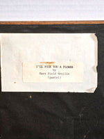 I'll Pick You A Flower Original Art Painting Signed