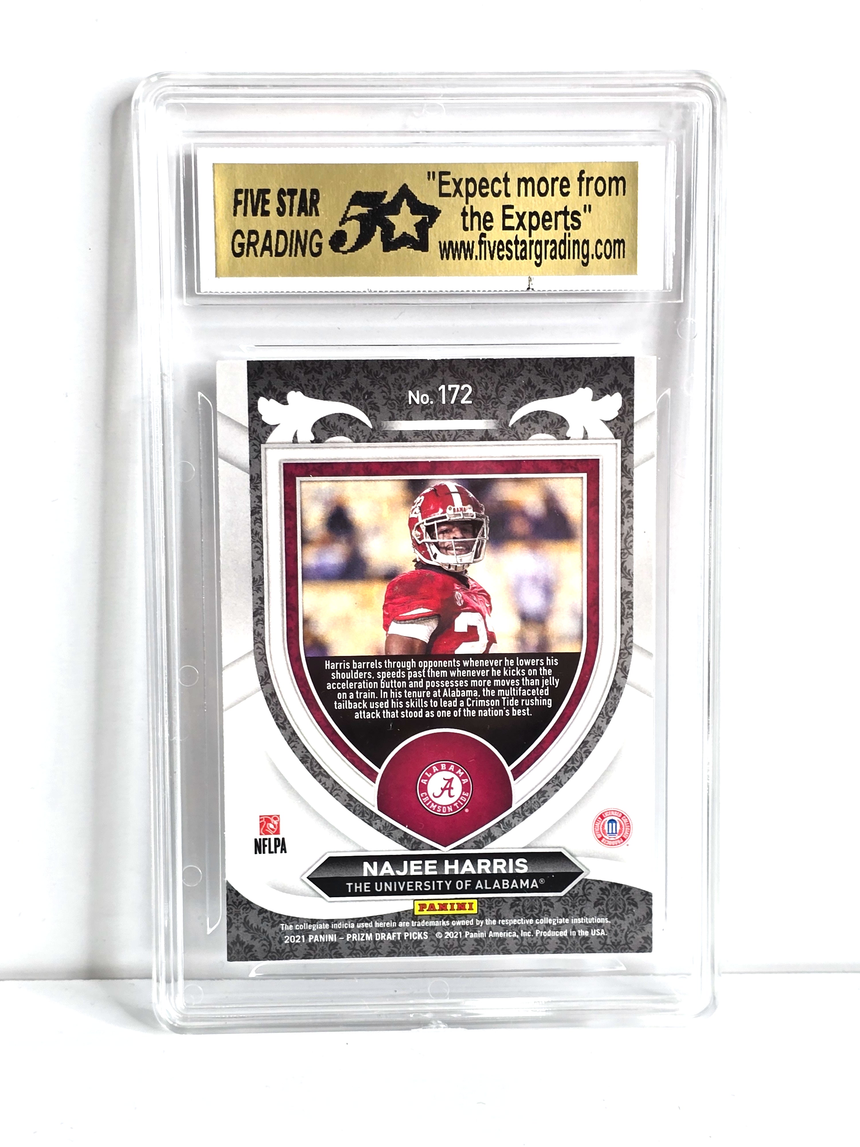 Najee Harris Football Rookie Card 2021 Panini Prizm Draft Picks Mint Condition