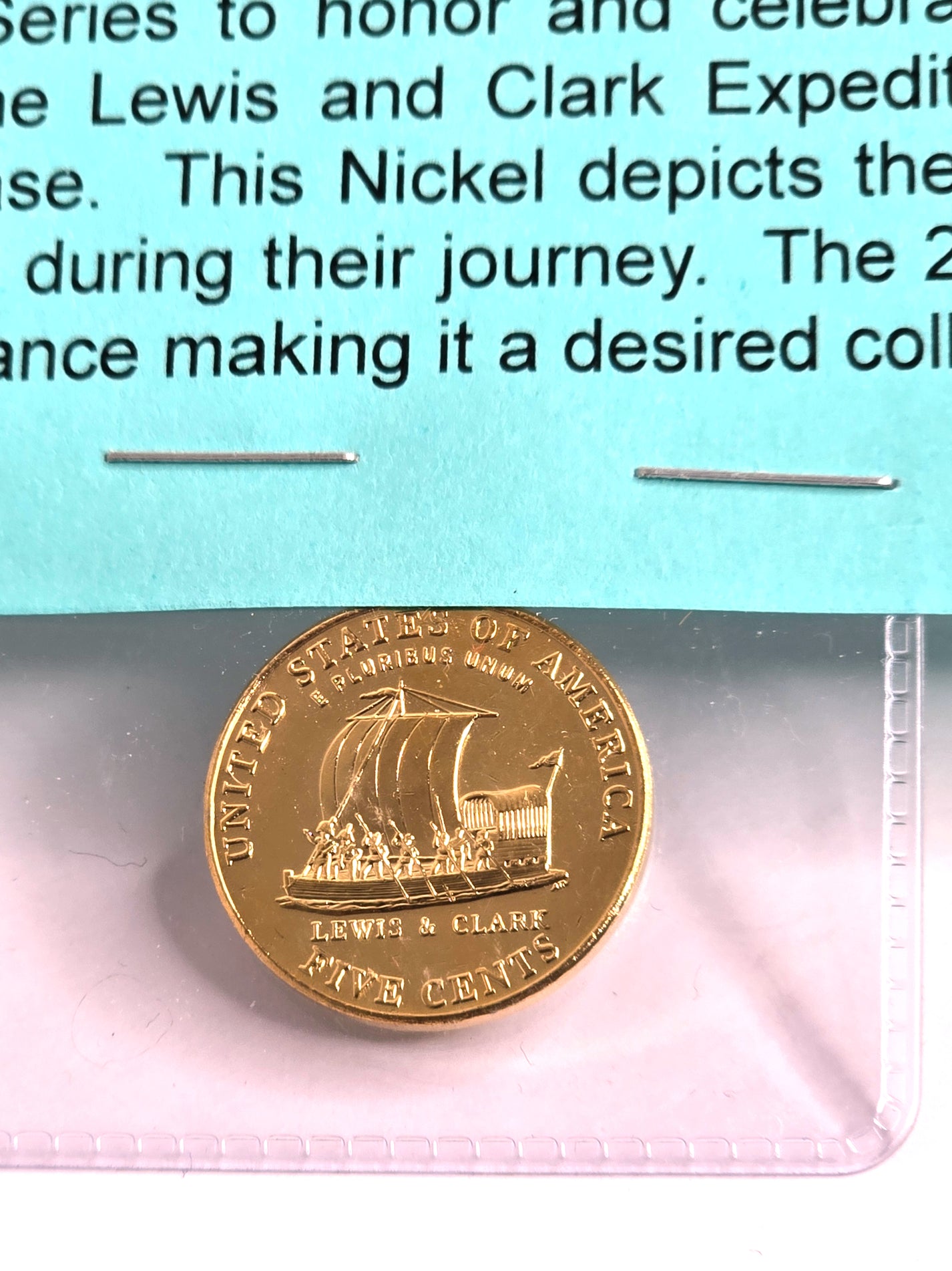 24kt Gold Plated 2005 Keelboat Nickel