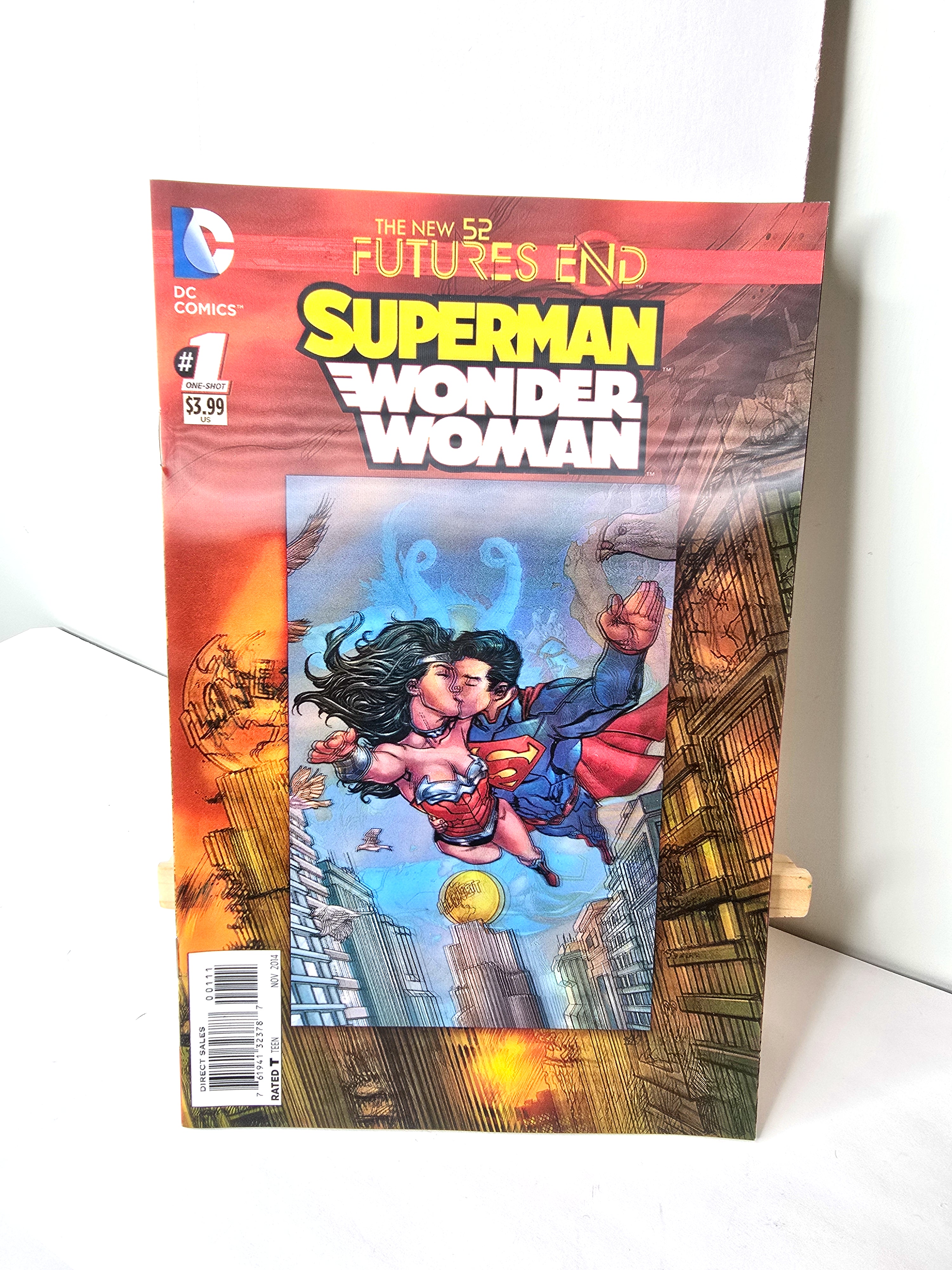 3D Superman Wonder Woman DC Comic November 2014 The New 52 Futures End