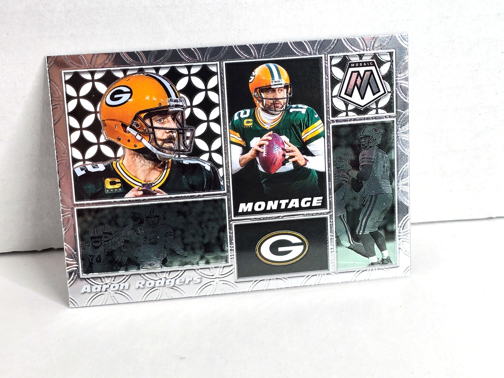 Aaron Rodgers Packers Football Card 2020 Panini Mosaic No. M12