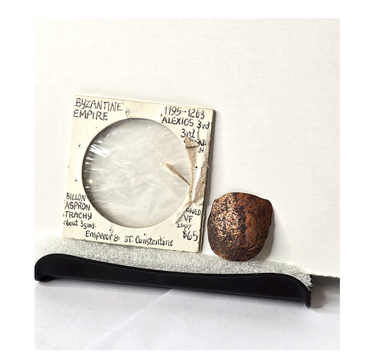 Ancient Coin 1195 - 1203 Byzantine Billion Aspron Empire Alexios 3 Crusader