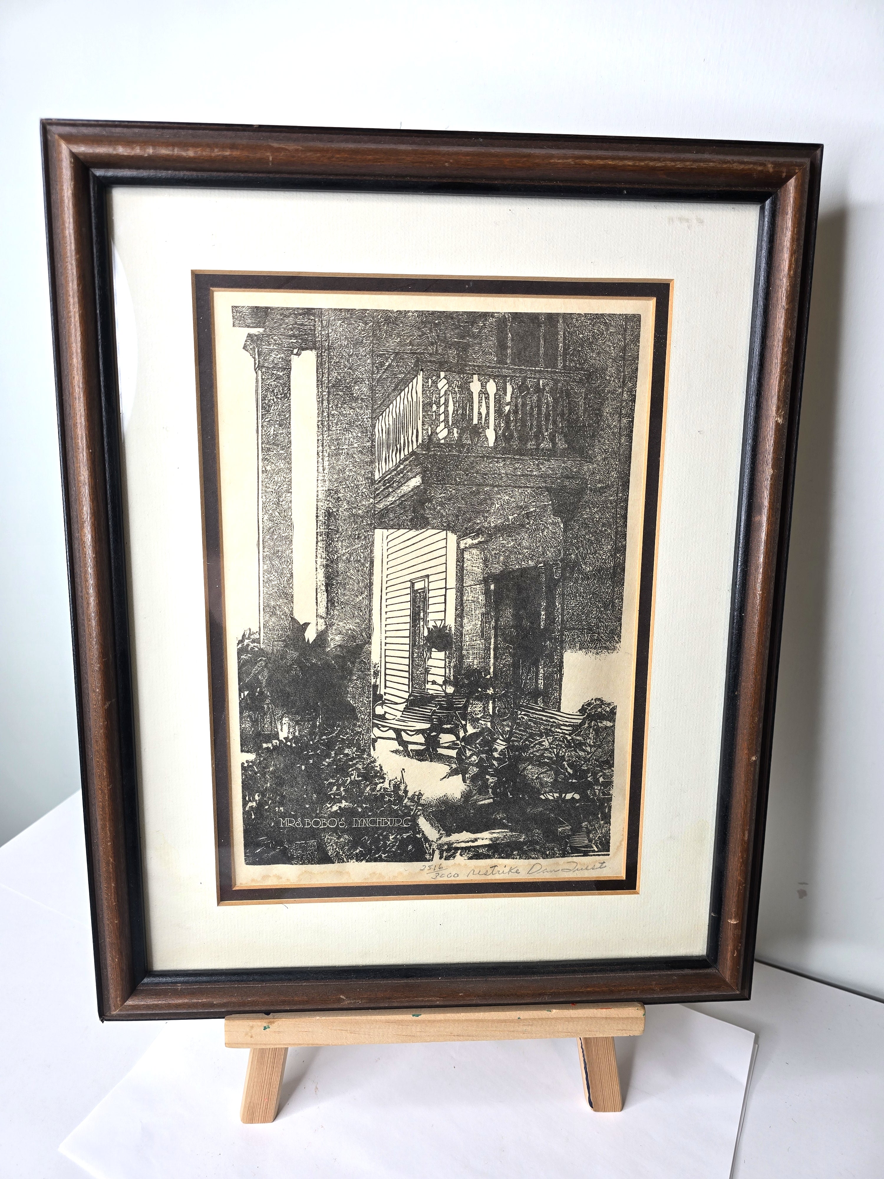 Art Drawing Miss Mary Bobo's Boarding House Restaurant in Lynchburg, Tennessee