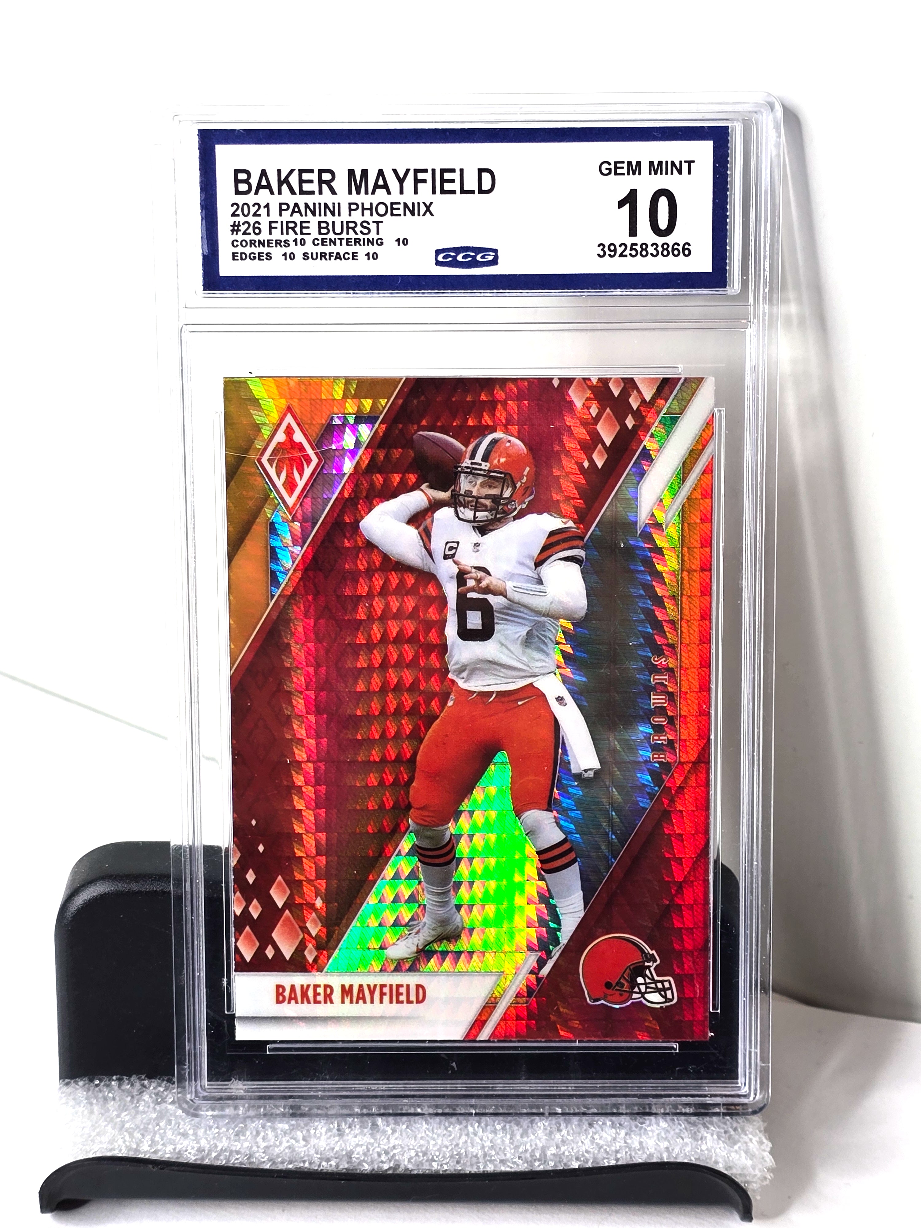 Baker Mayfield NFL Football Card 2021 Panini Phoenix No. 26