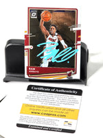 Bam Adebayo Autographed NBA Basketball Card 2020 Panini Donruss Optic No. 52