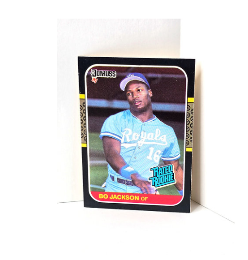 Bo Jackson Rookie Baseball Card 1986 Leaf Donruss