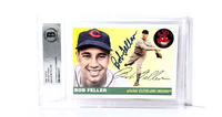 Bob Feller Autograph Baseball Card Topps Certified Beckett