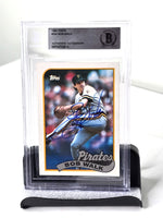 Bob Walk Autograph Baseball Card Pittsburgh Pirates 1989 Topps No. 504