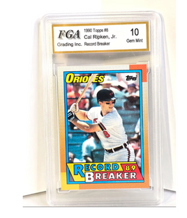 Cal Ripken Jr Baseball Card 1990 Topps Record Breaker