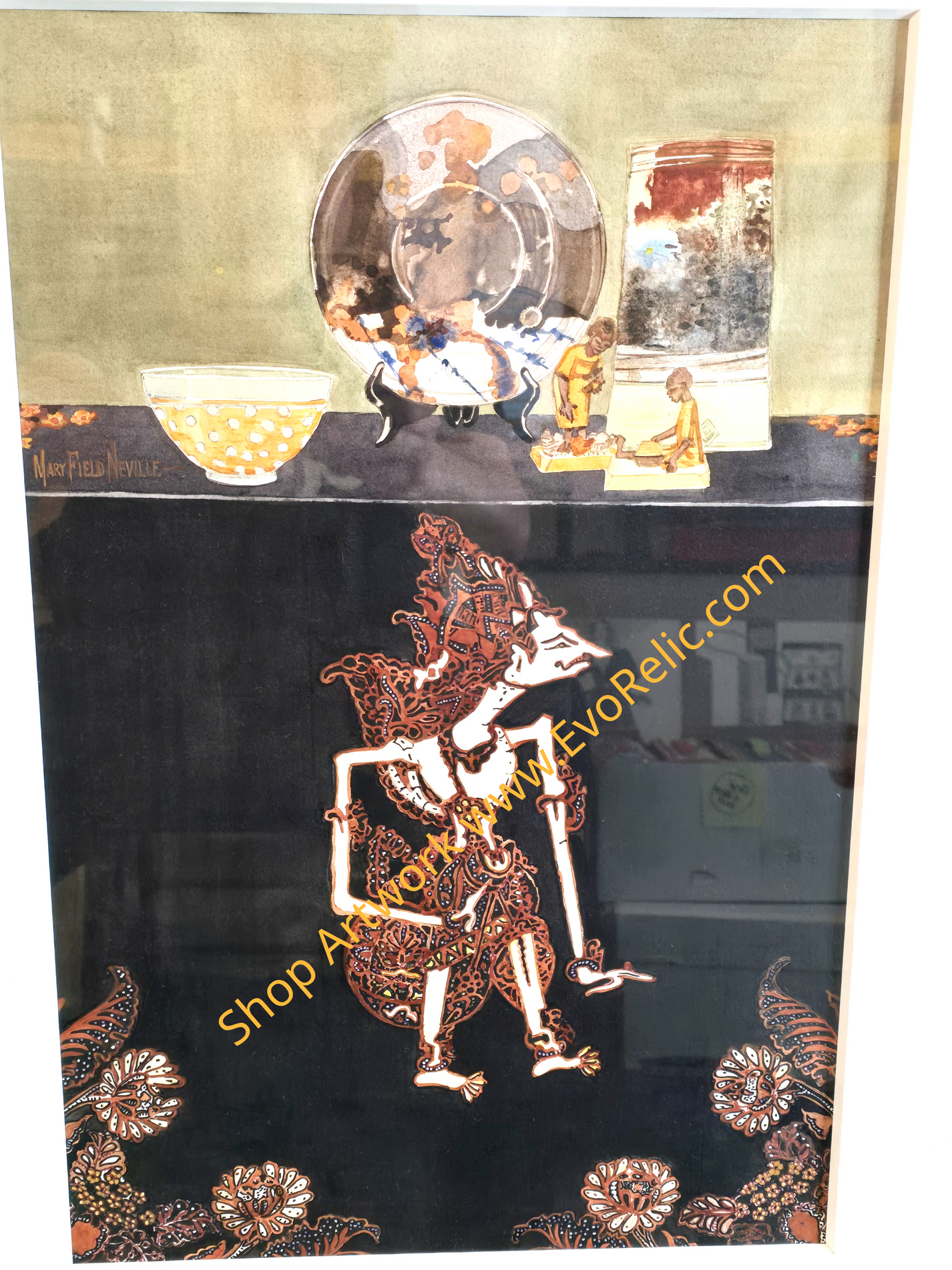 Captivating Ganesh Original Painting: A Signed Masterpiece