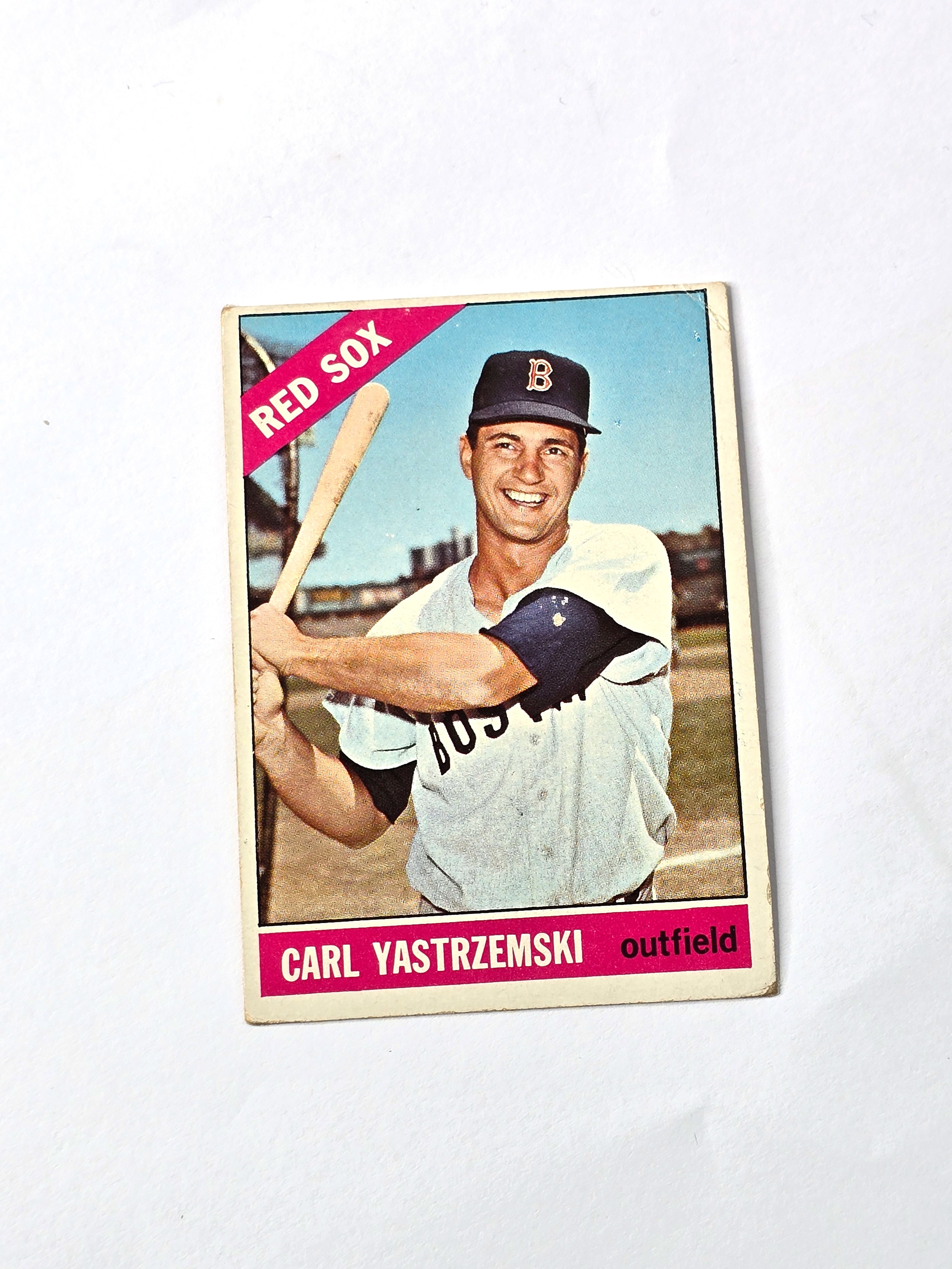 Carl Yastrzemski Red Sox Baseball Card 1966 Topps No. 70