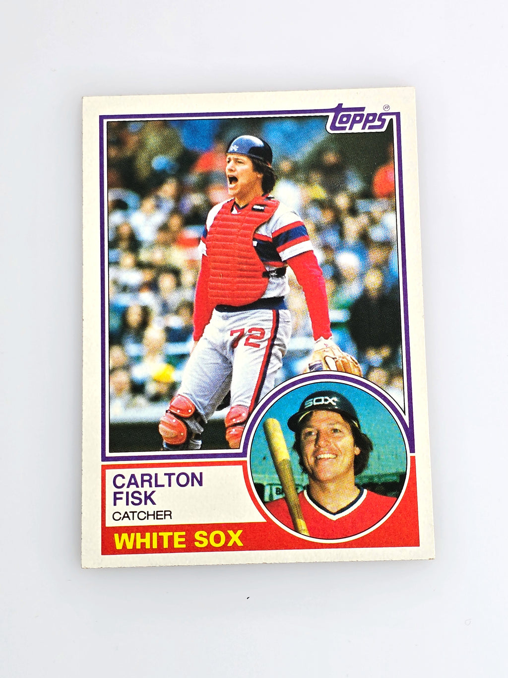 Carlton Fisk Baseball Card 1983 Topps No. 20