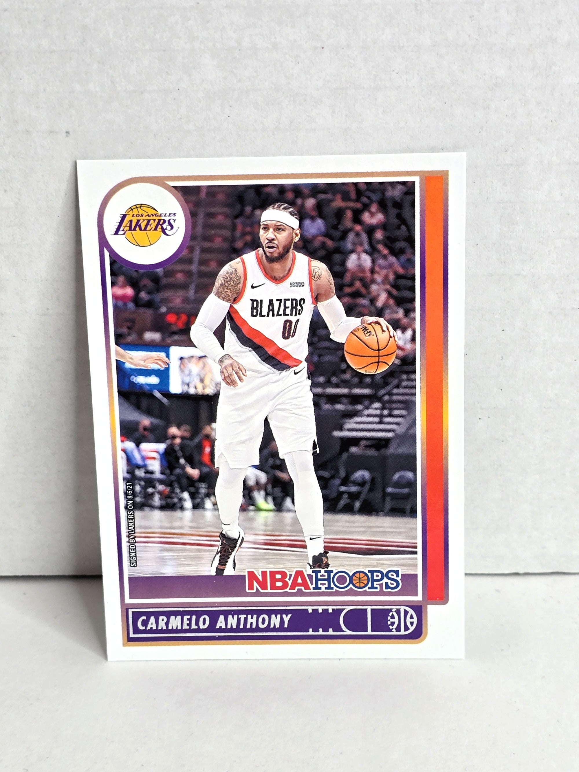 Carmelo Anthony Basketball Card 2021 Panini Hoops No. 101