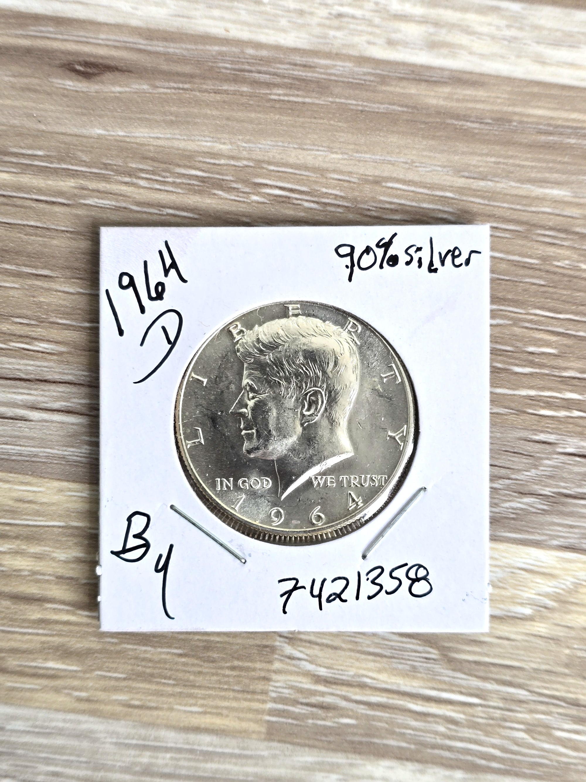 Coin Kennedy 1964 Half Dollar 90% Silver - Brilliant Uncirculated (BU)