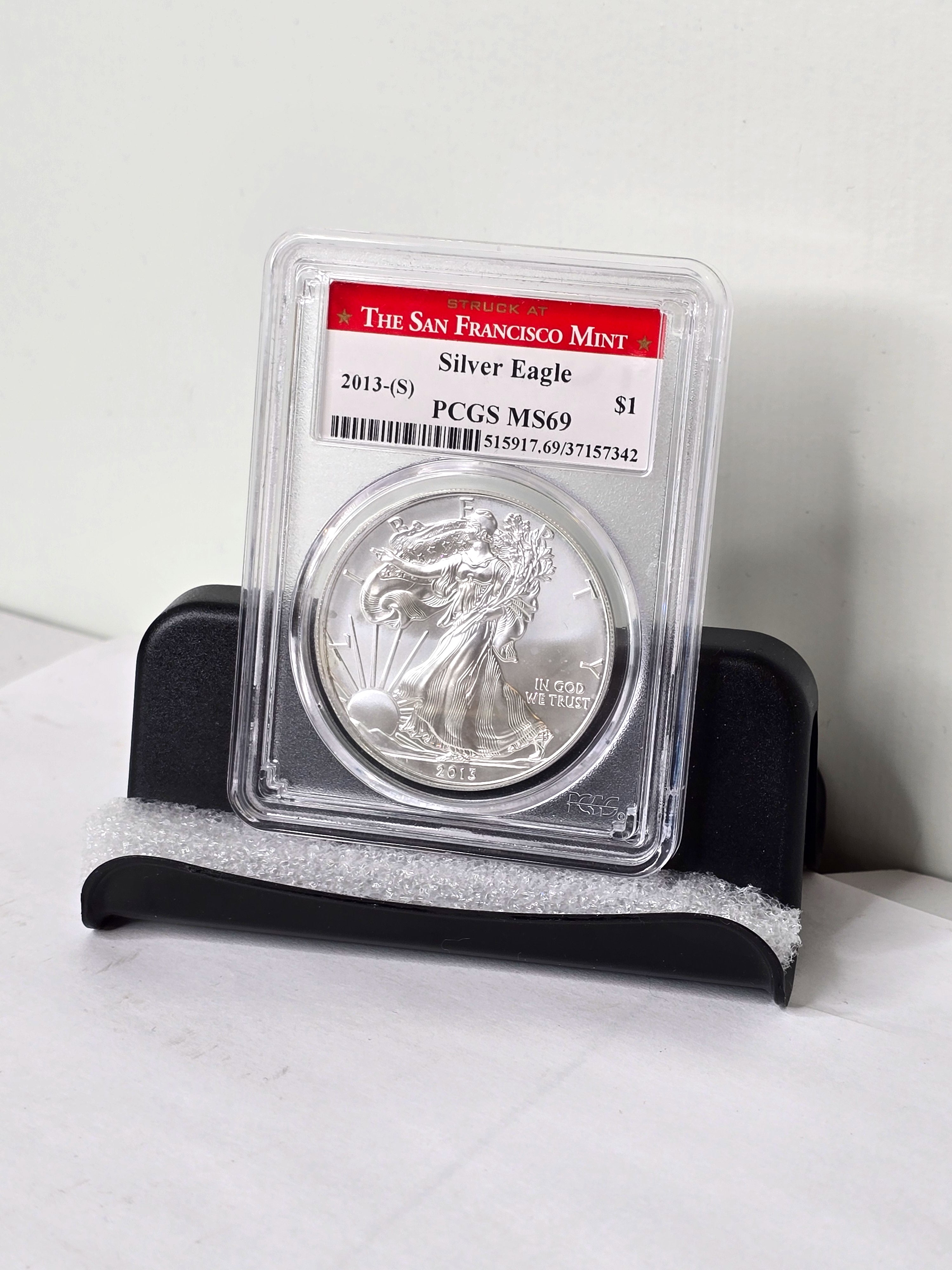 Coin Silver Eagle Walking Liberty 1 oz 2013-S PCGS MS69