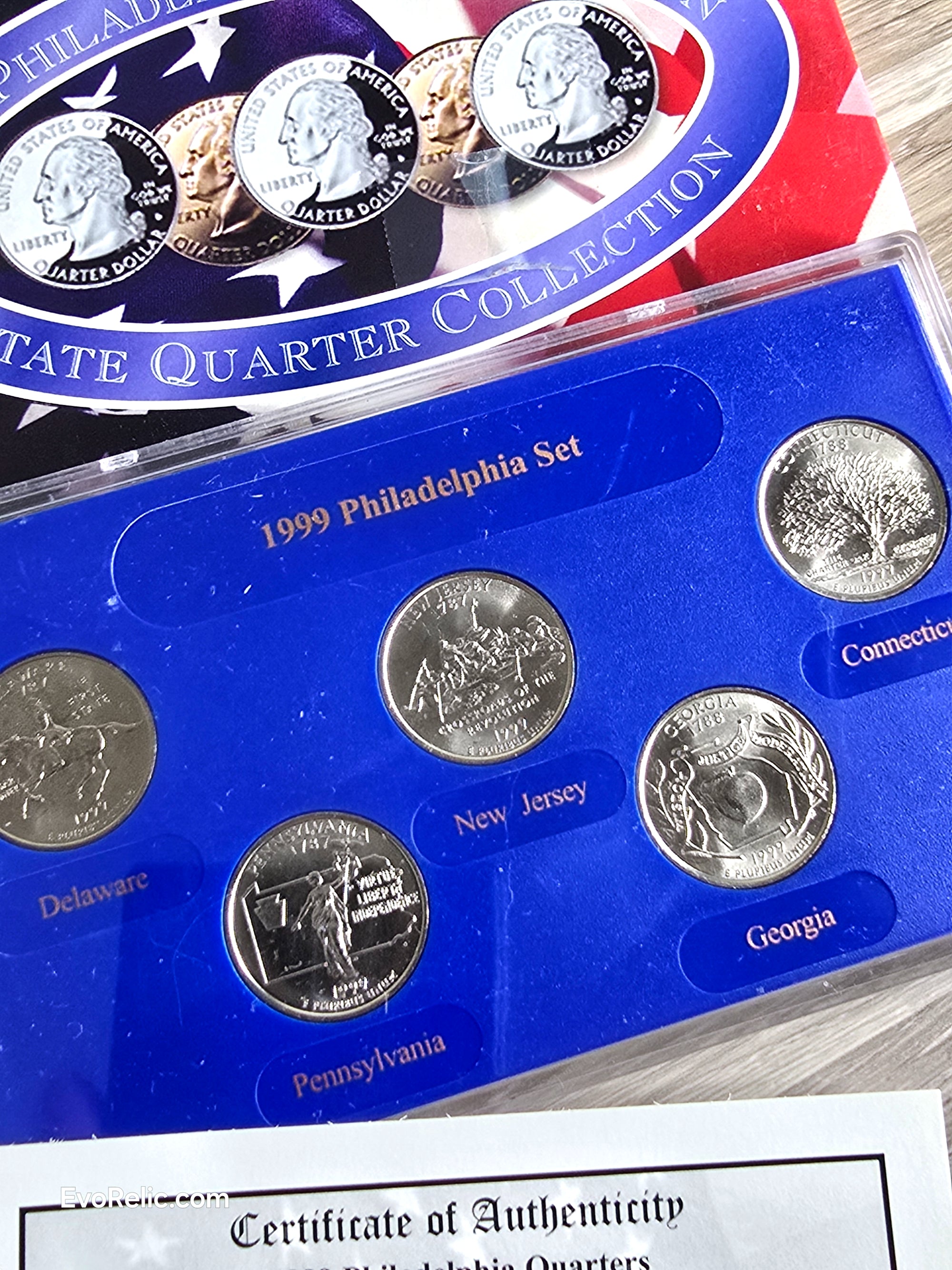 Coins U.S. Mint Set Uncirculated Philadelphia 1999 State Quarters