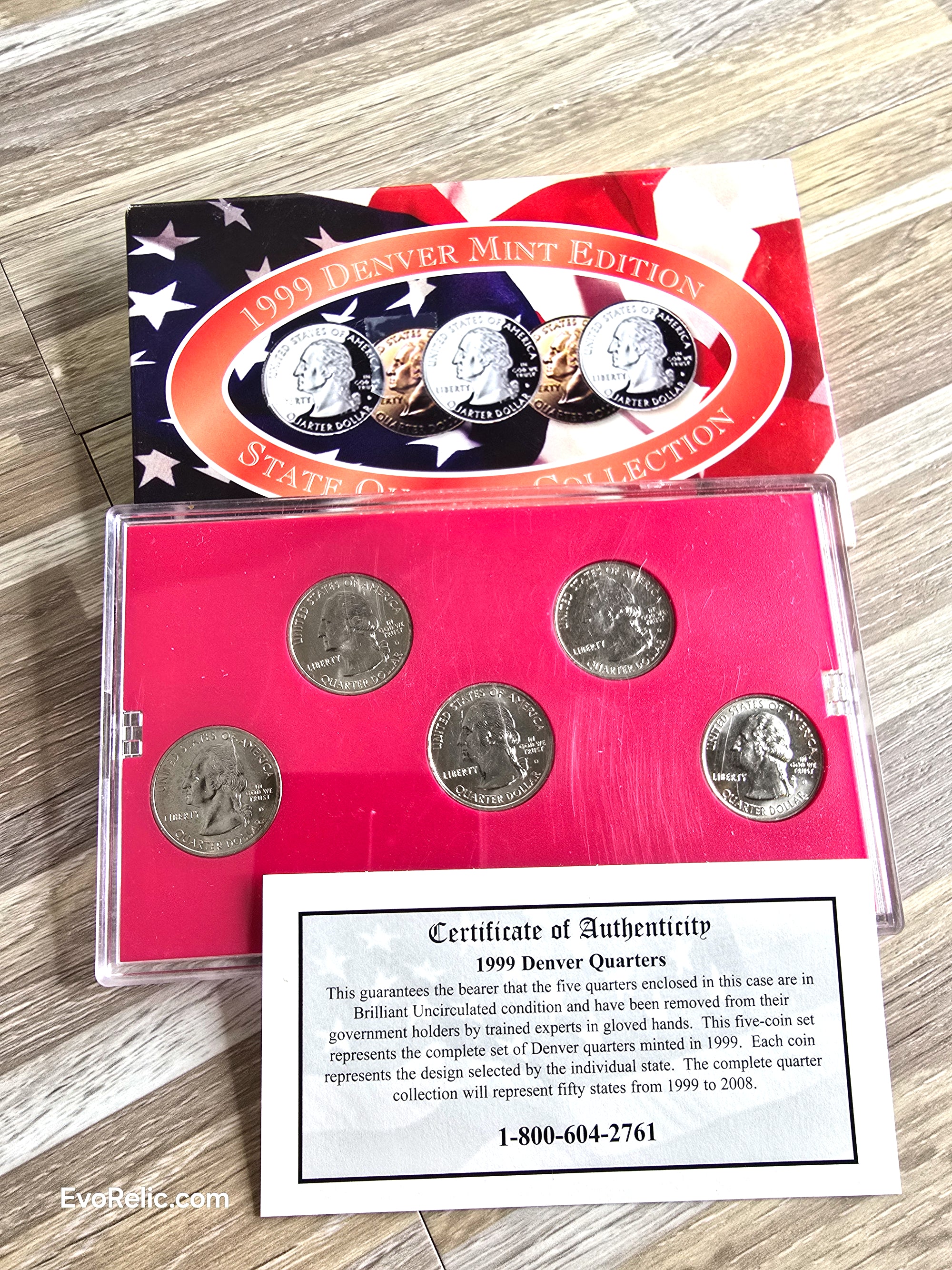Collectible Coins Denver Mint 1999 State Quarters
