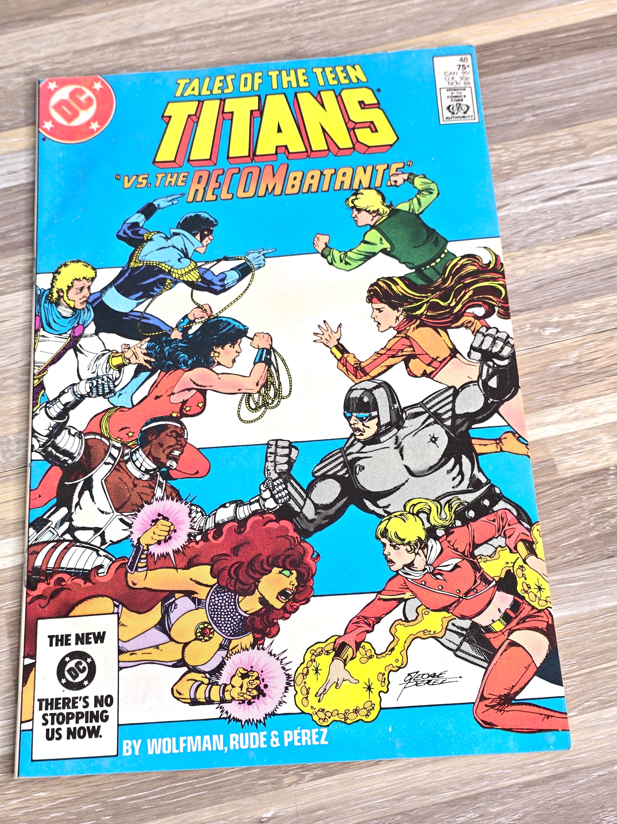 DC Comic Book Titans vs. The Recombatants 1984 November Vol. 48