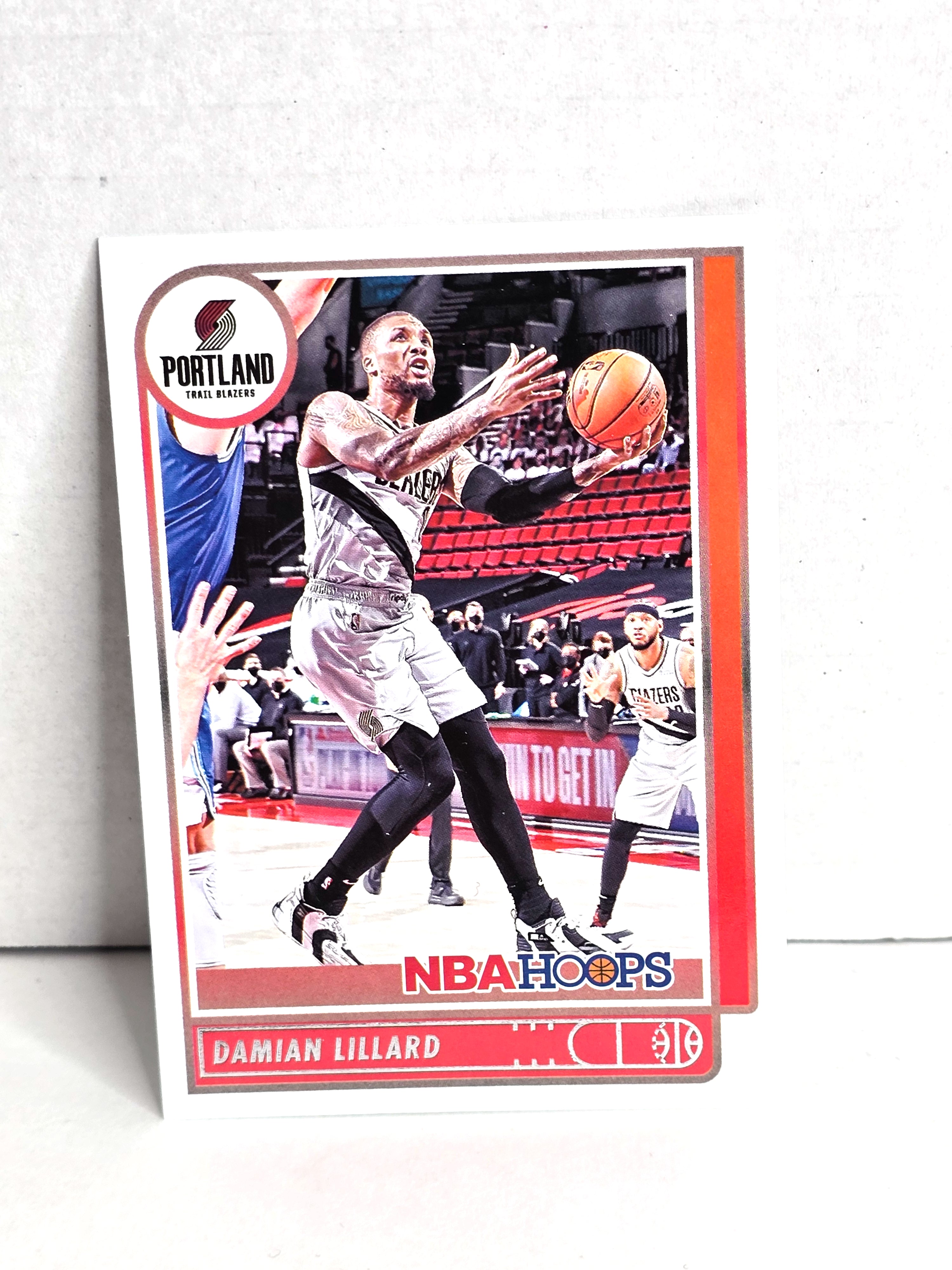 Damian Lillard Basketball Card 2021 Panini Hoops No. 61