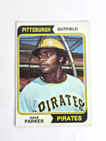 Dave Parker Pirates Baseball Card 1974 Topps No. 252