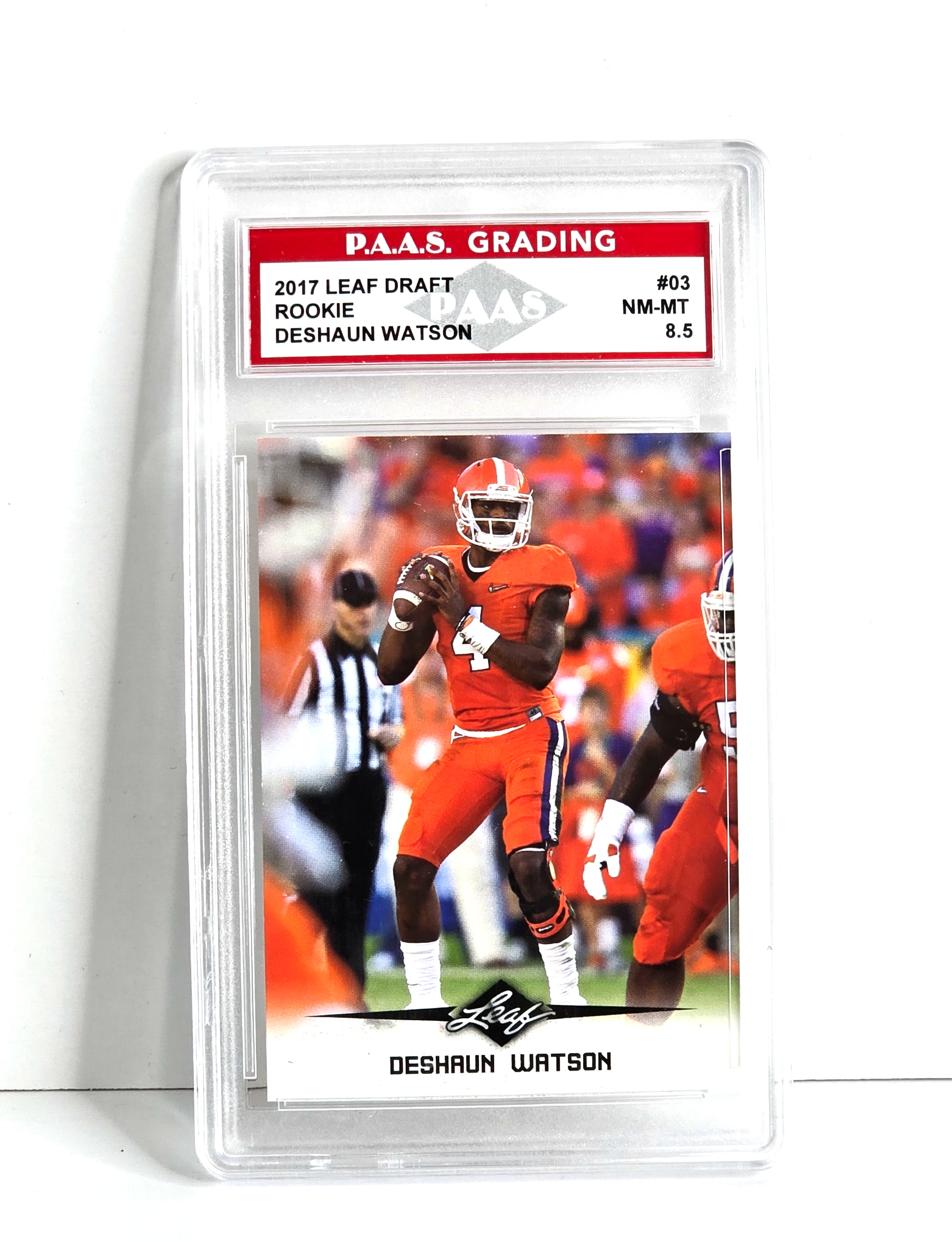 DeShaun Watson Rookie NFL Football Card 2017 Leaf Graded PSA