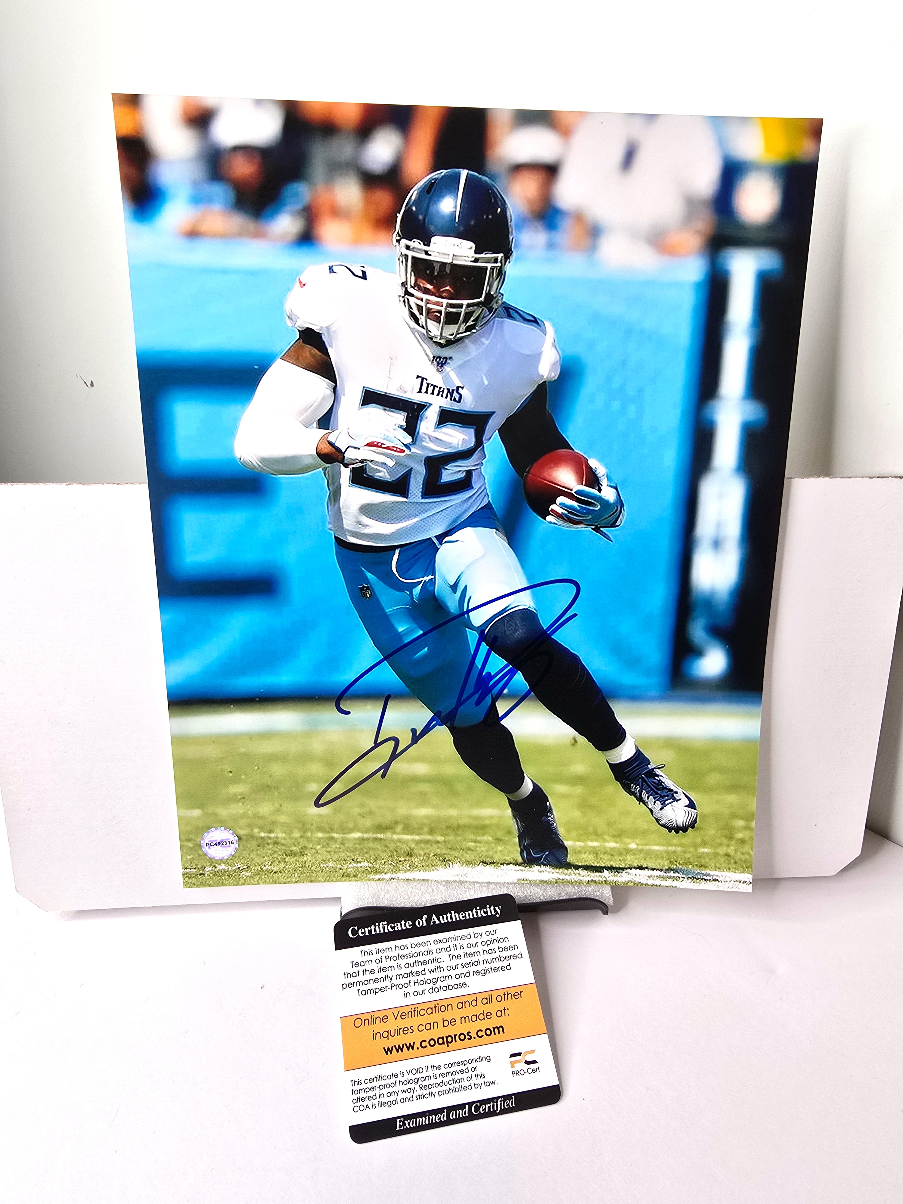 Derrick Henry Signed Autograph NFL Football Photo