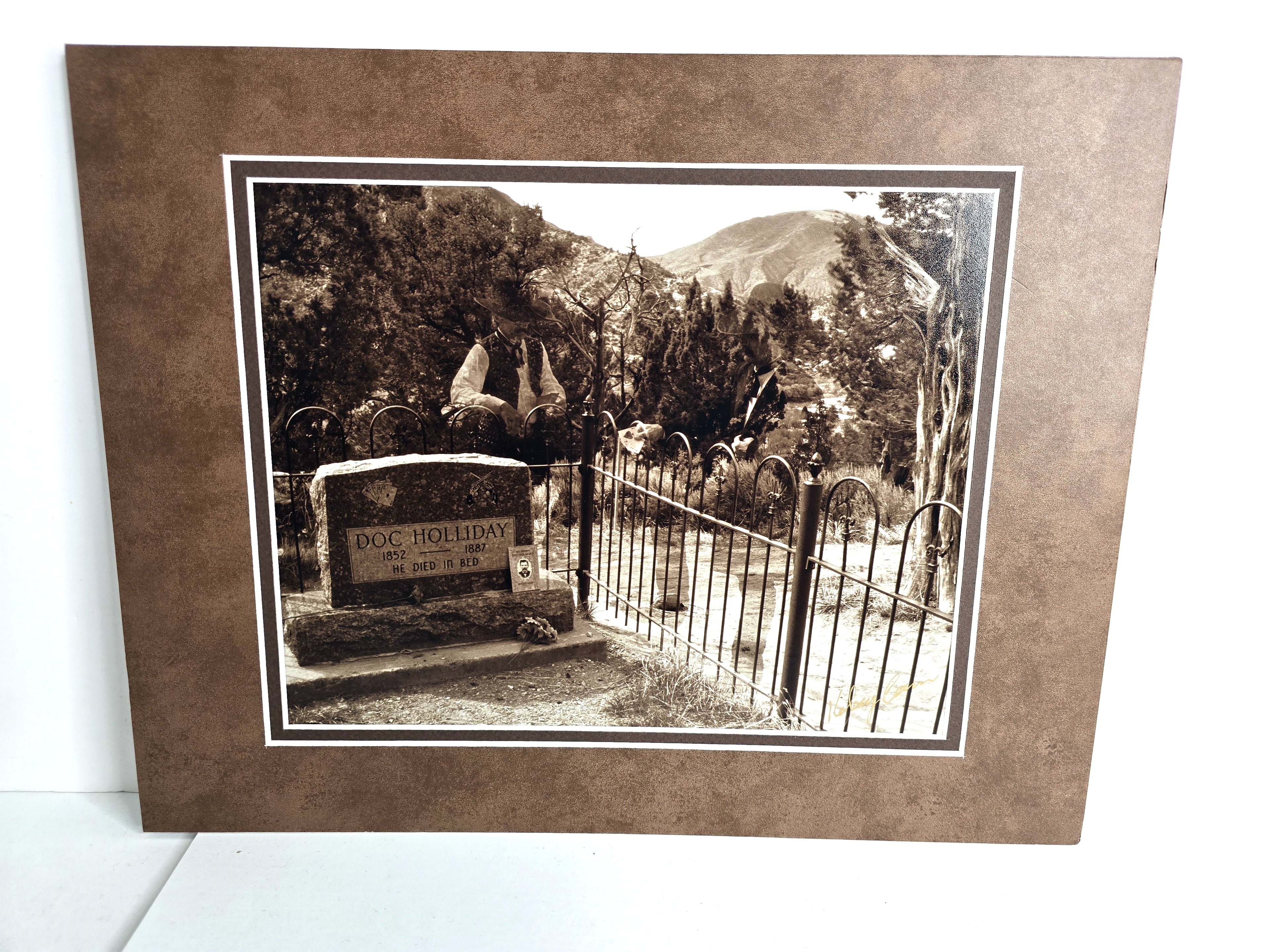 Doc Holliday Tombstone Reunion Photo Signed by Kelsey Cain