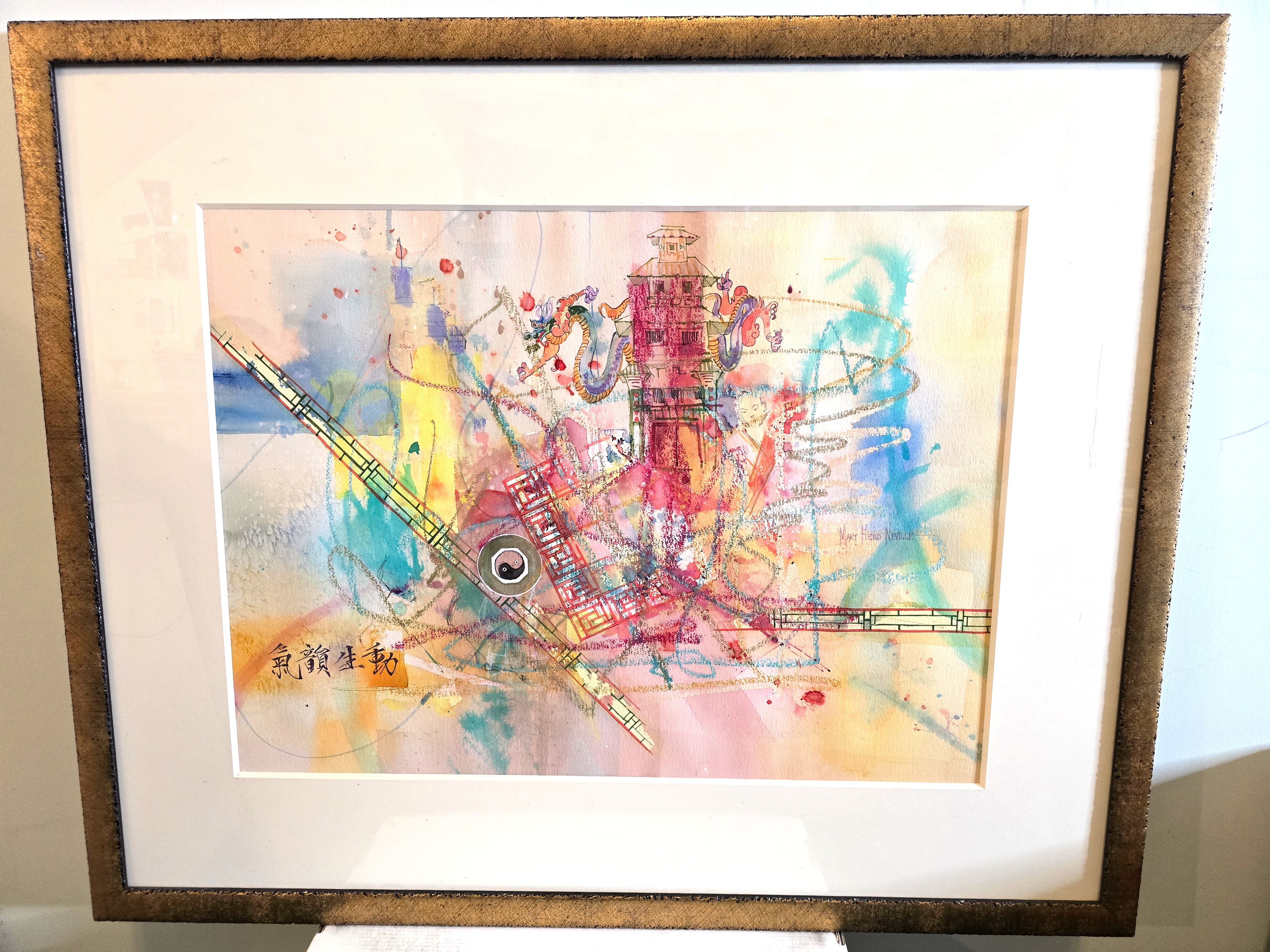 Dragon Fly Painting Art Signed by Artist