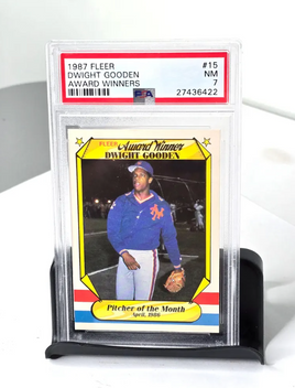 Dwight Gooden Baseball Card 1987 Fleer #15 PSA Grade