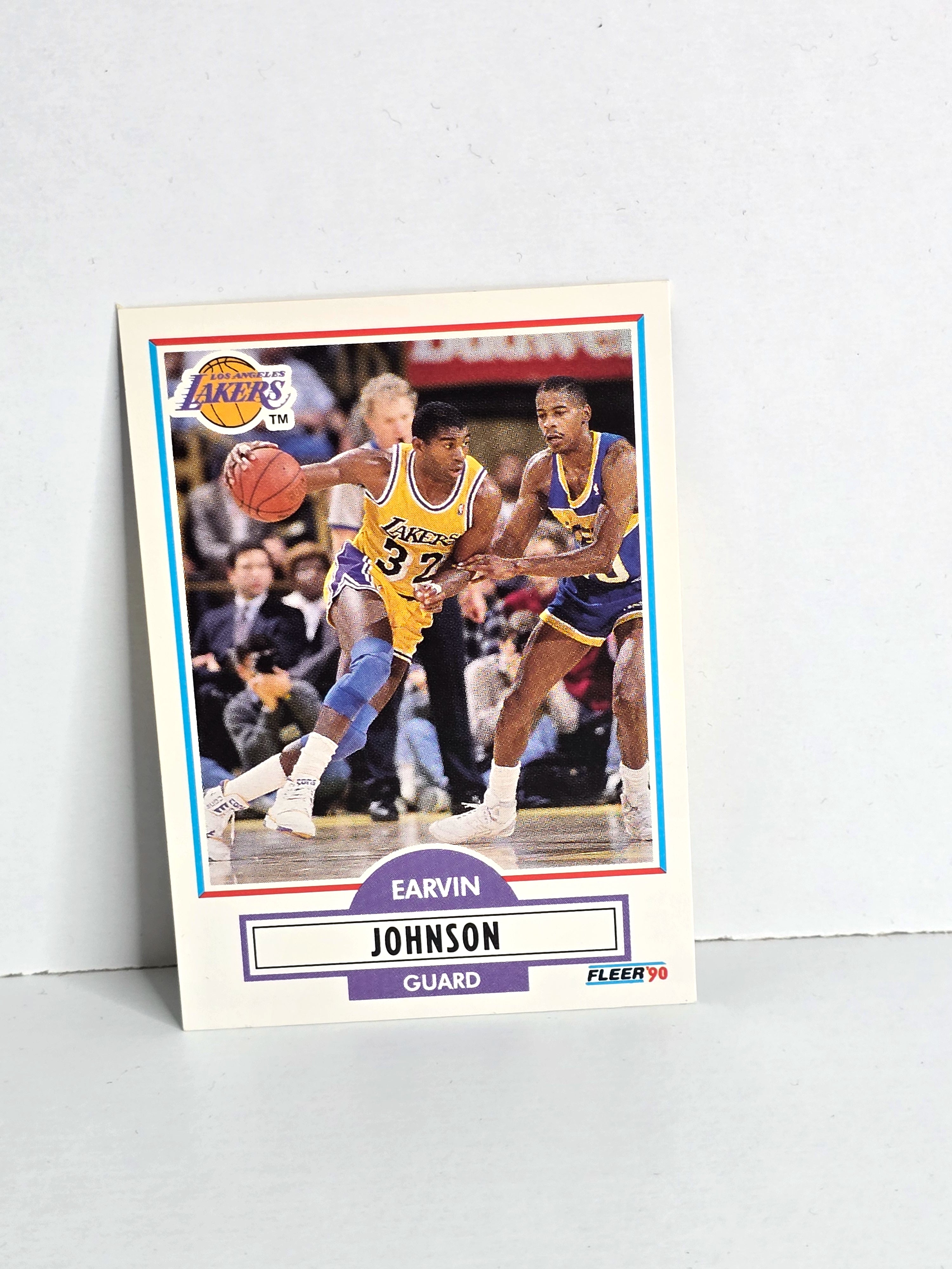 Earvin "Magic" Johnson Basketball Card 1990 Fleer No. 93 - Misprint Error