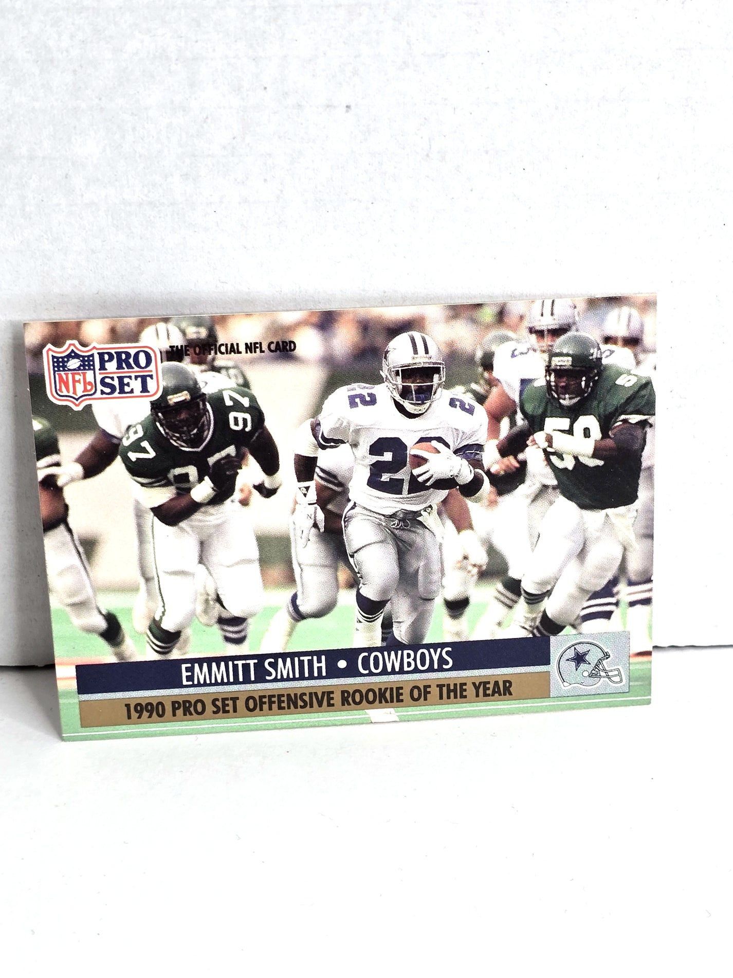 Emmitt Smith Dallas Cowboys Football Card 1991 NFL Pro Set No. 1