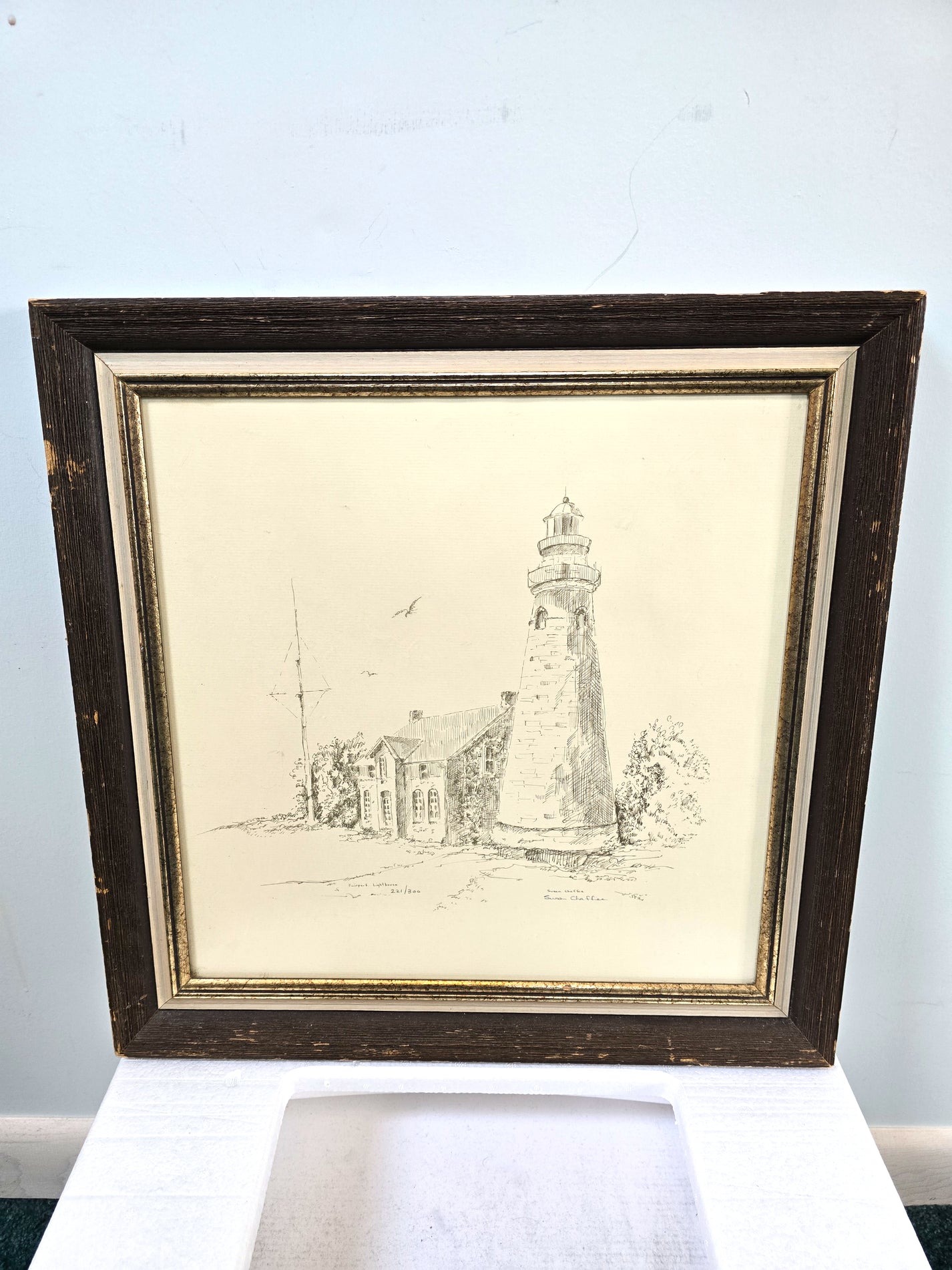 Fairport Harbor Lighthouse in Ohio Artist Signed Print