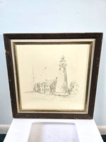 Fairport Harbor Lighthouse in Ohio Artist Signed Print