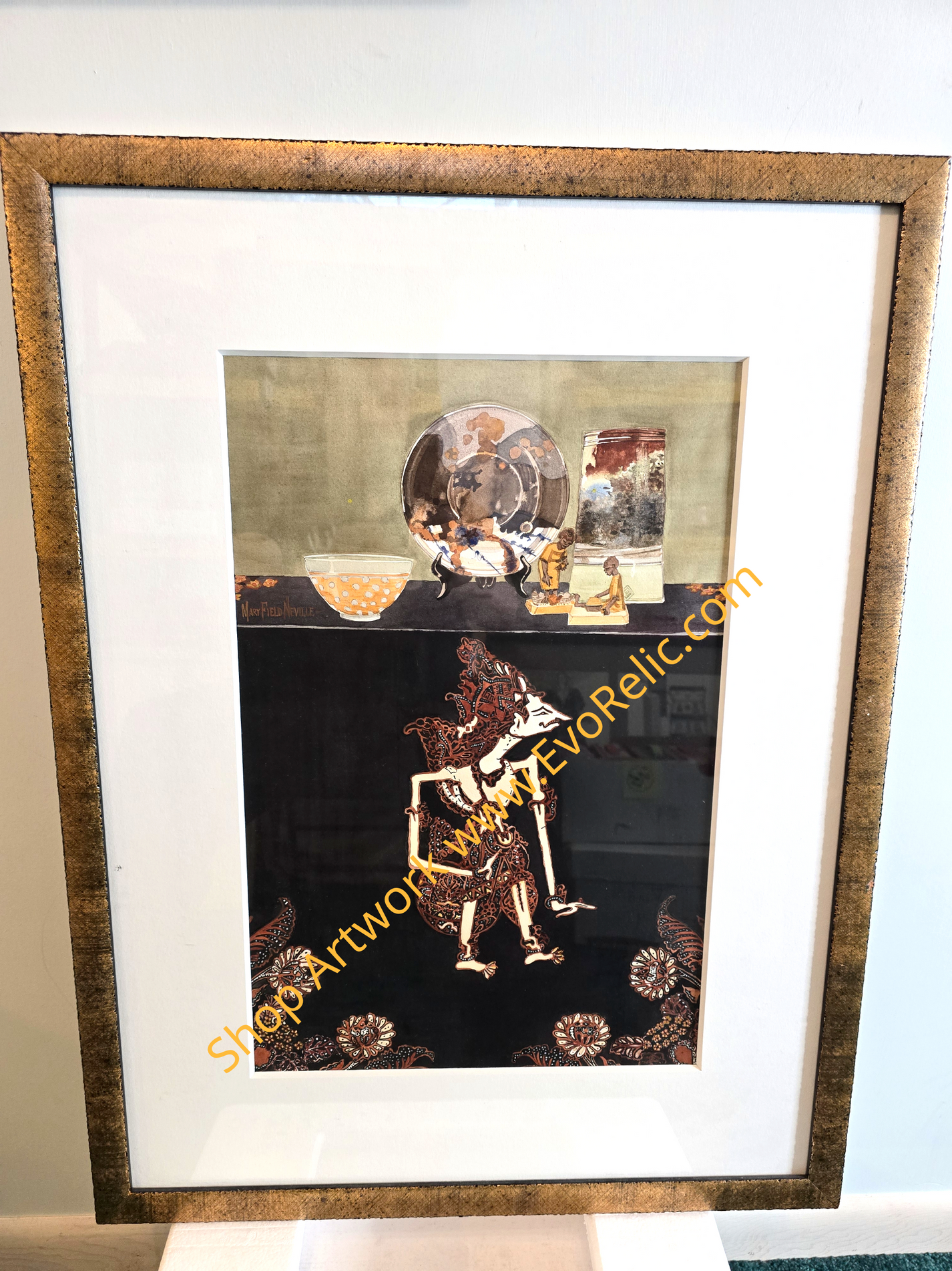 Captivating Ganesh Original Painting: A Signed Masterpiece