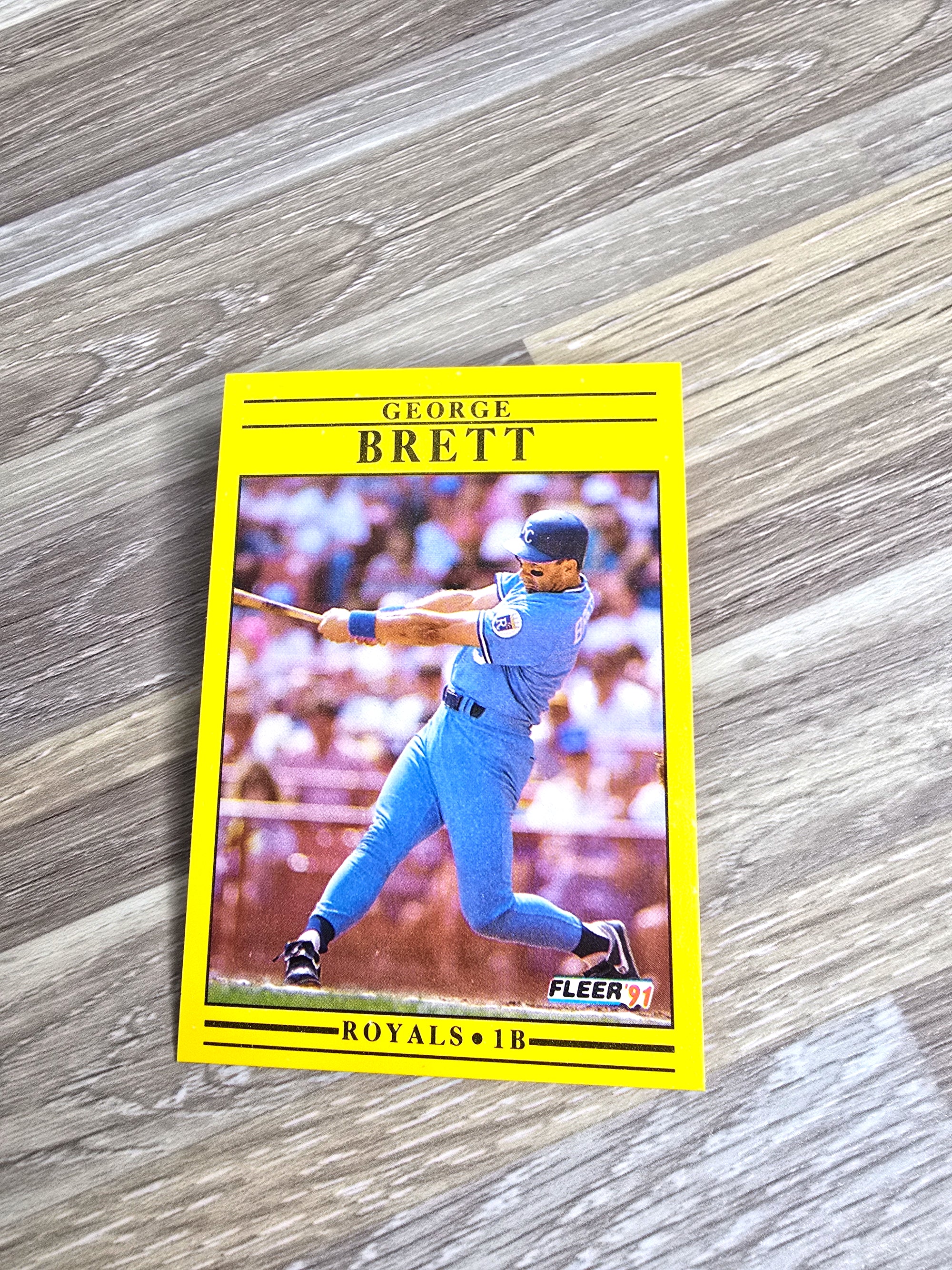 George Brett Baseball Card 1991 Fleer No. 552