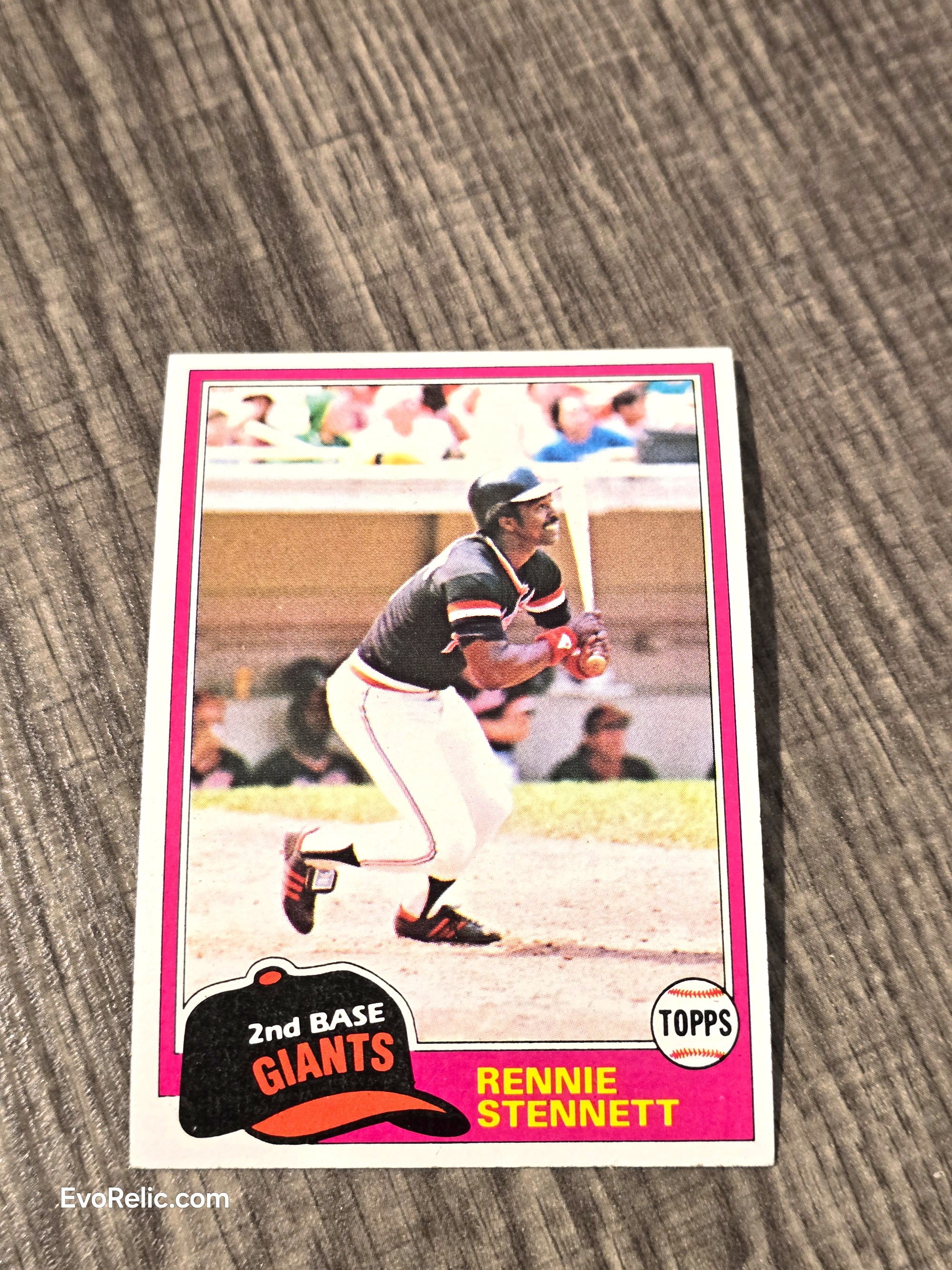Giants Baseball 1981 Card Rennie Stennett Topps No 257