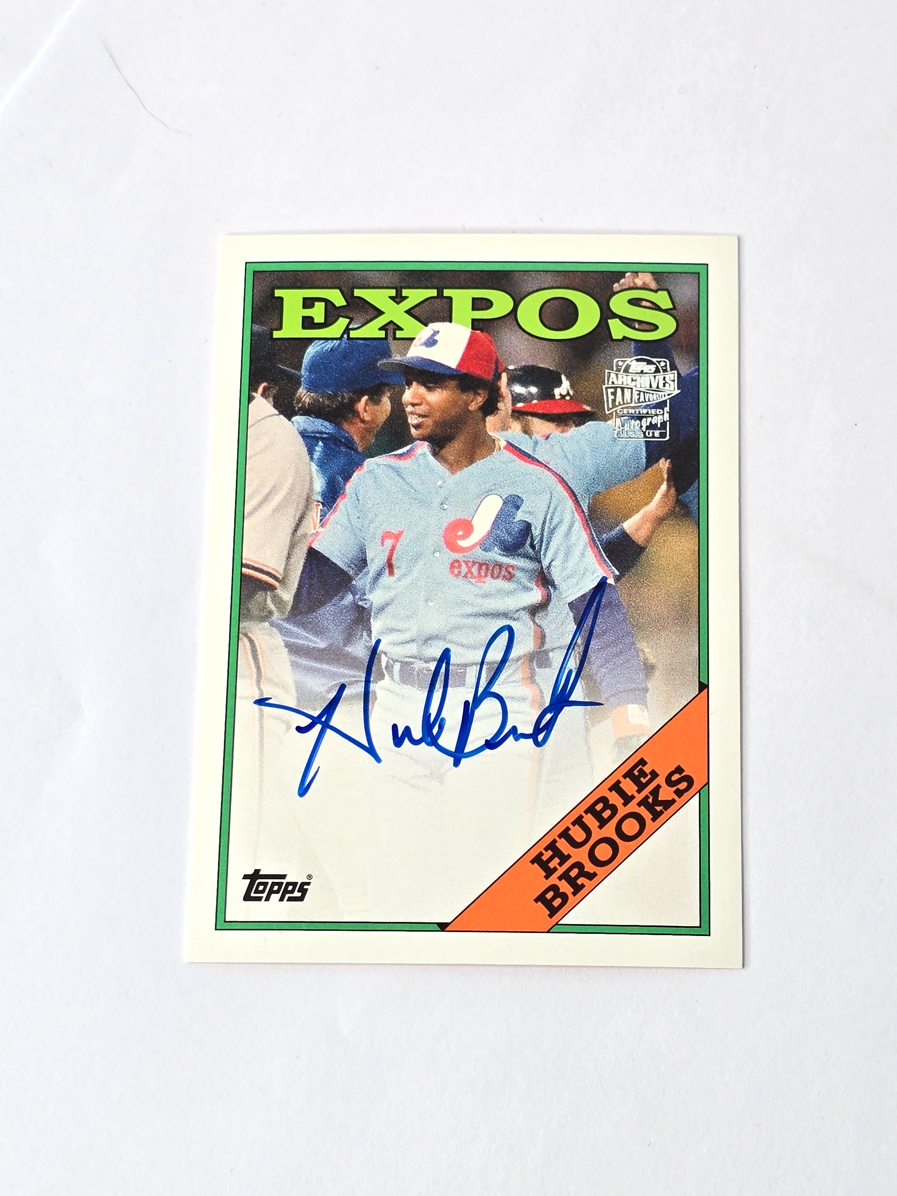 Hubie Brooks Signed Autograph Baseball Card 2013 Topps No. FFA-HB