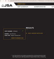 Jose Ramirez Autograph Baseball Card 2002 Topps No. 271 Signature Authenticated by JSA Certification