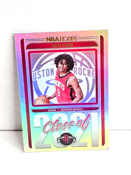 Jalen Green Basketball Card Houston Rockets 2021 Panini Hoops No. 14