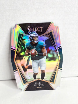 Jalen Hurts Football Card 2021 Panini Select No. 128