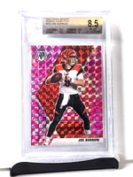 Joe Burrow Rookie Football Card Bengals 2020 Panini Camo Pink No. 201