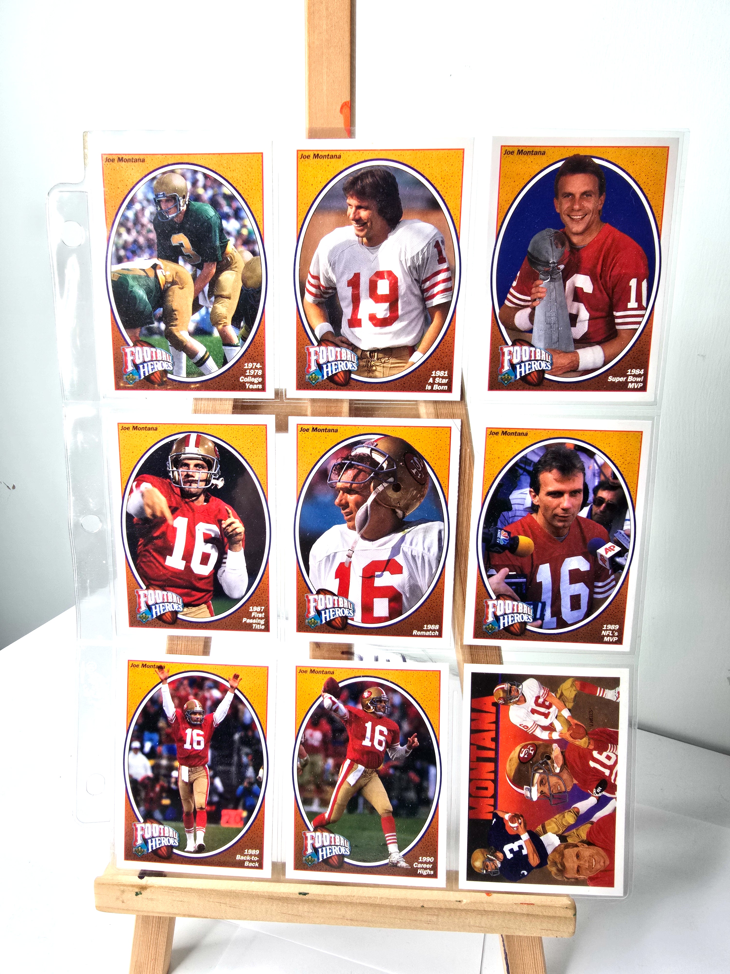 Joe Montana Football Cards 1980s Bundle Deal